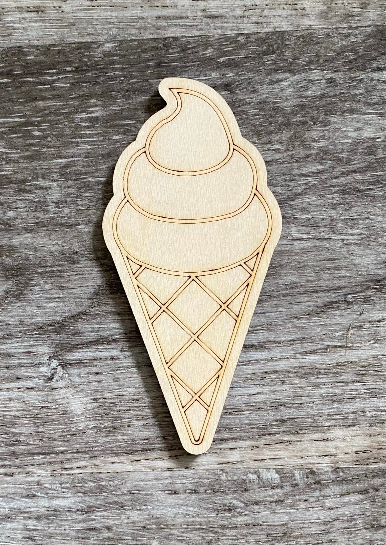 Ice Cream Cone Blank (Swirl)