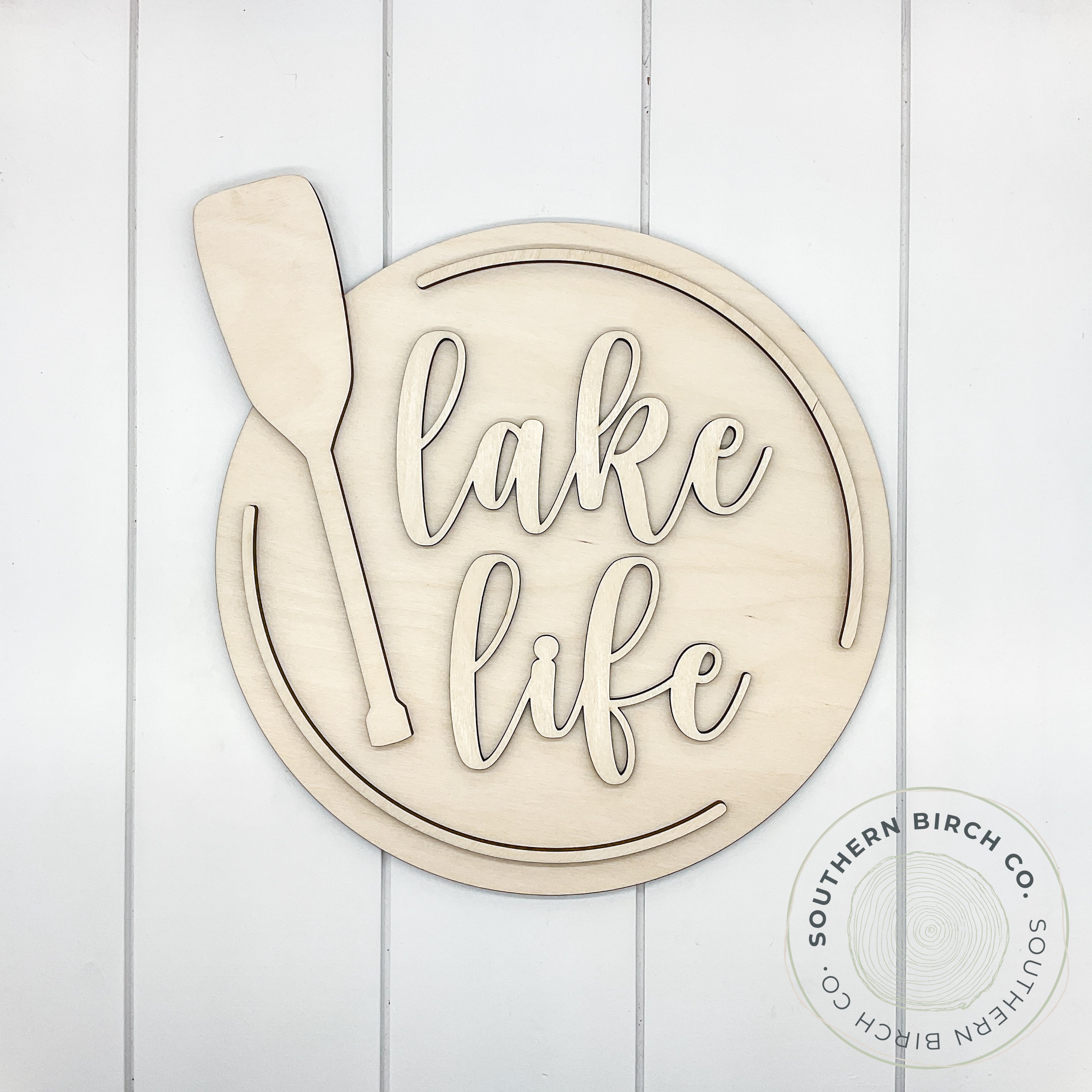 Lake Life 3D Round Blank
