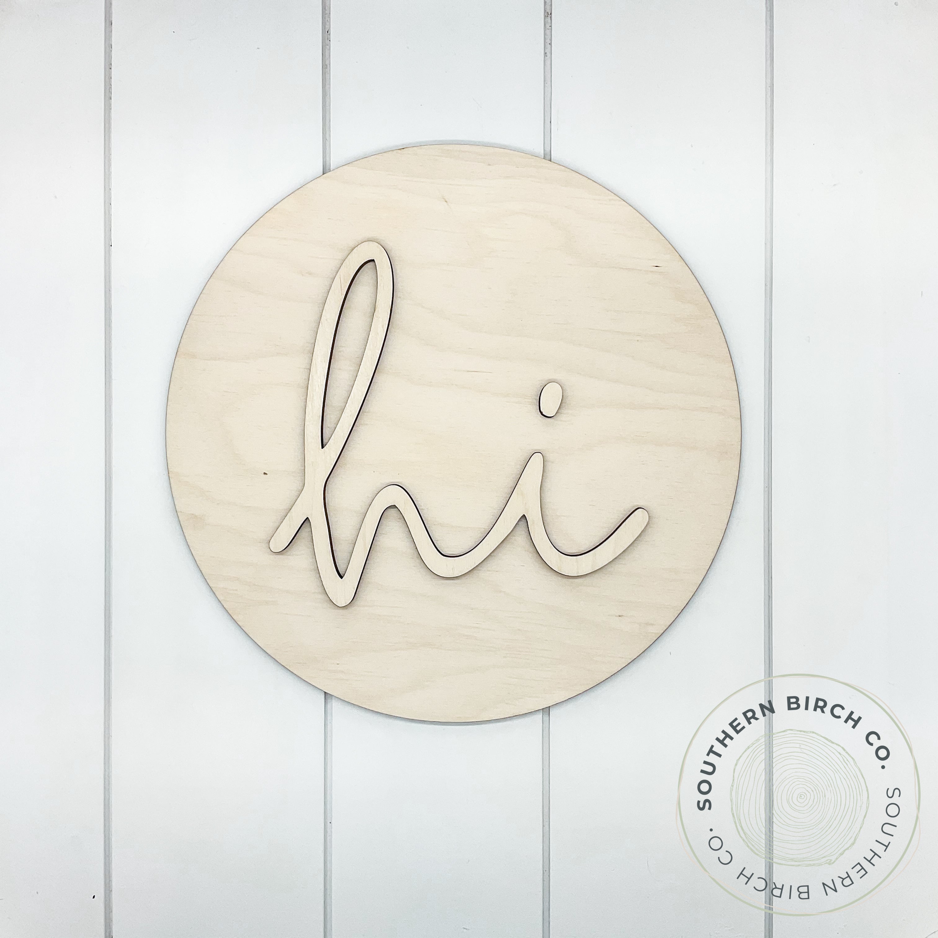 Hi Sign 3D Round Blank