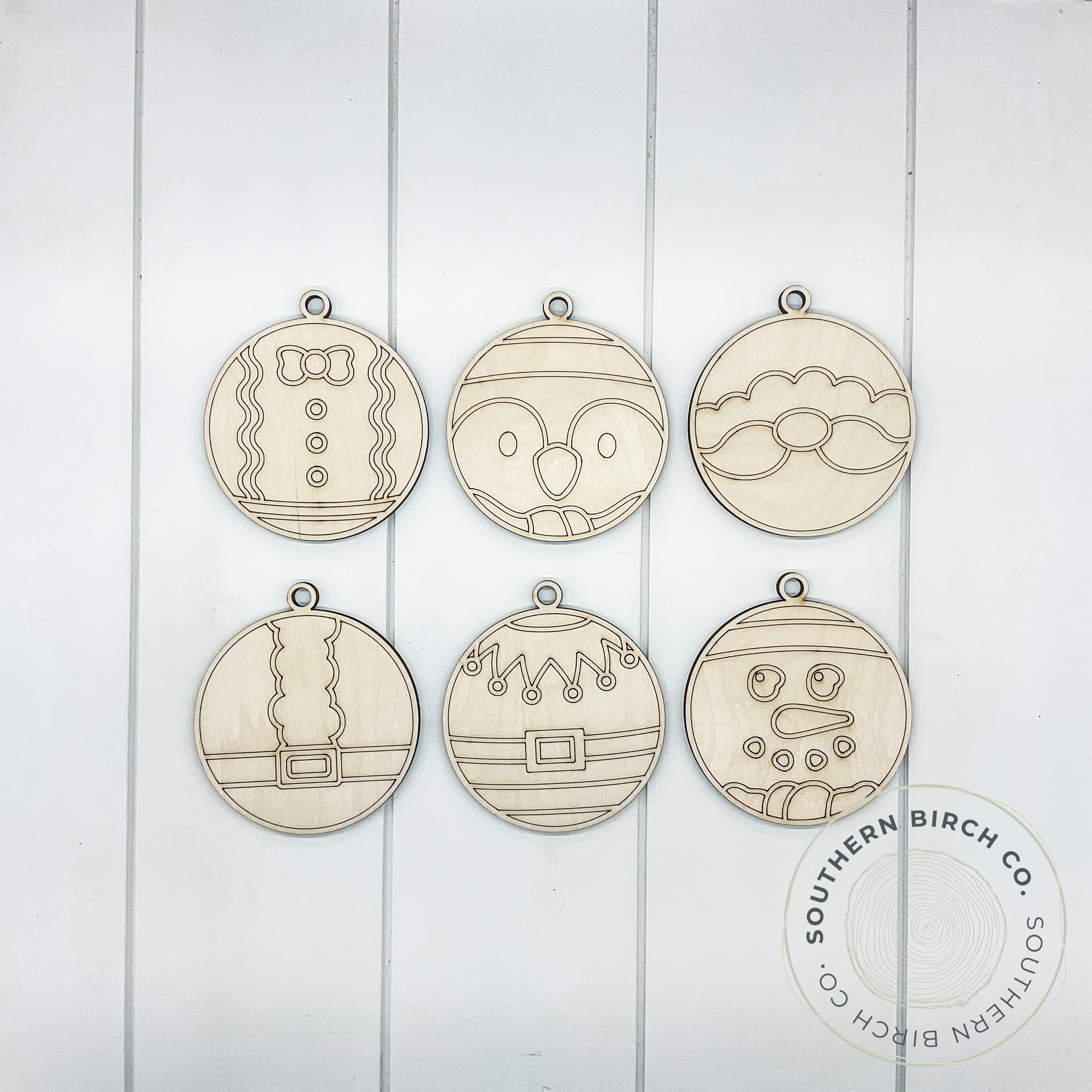 Character Ornaments (6 Pack)