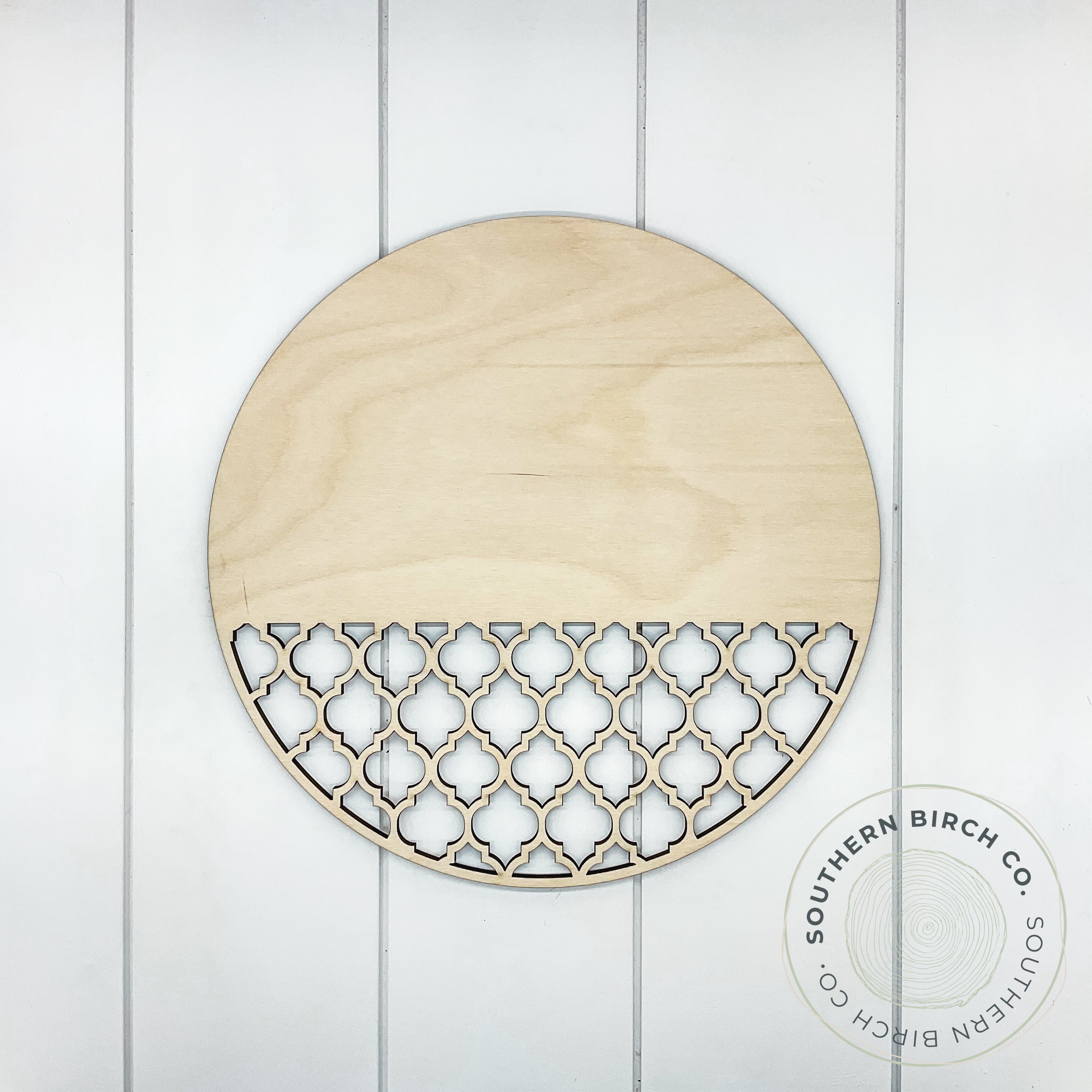 Round Cutout Blank (Quatrefoil)