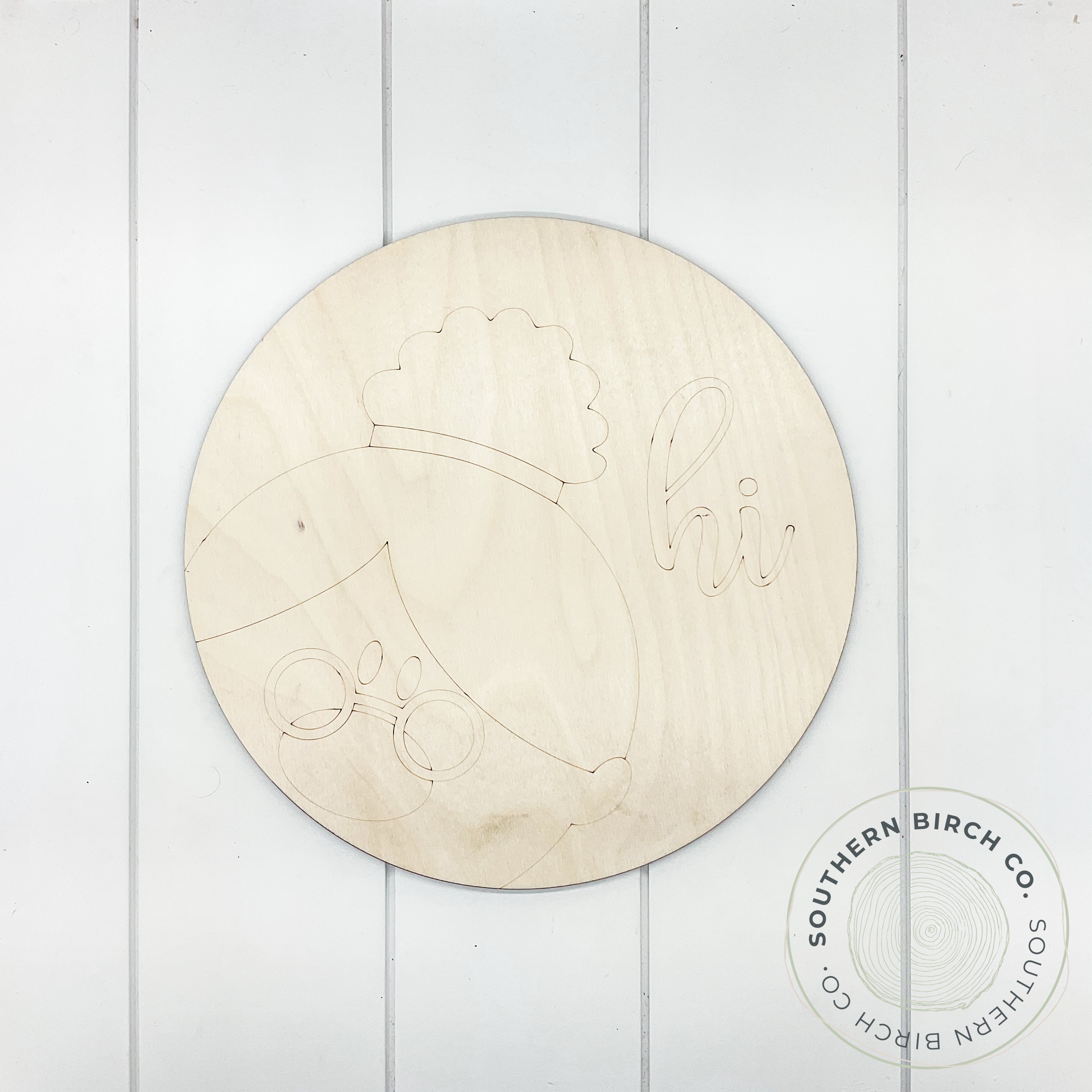 Mrs Claus Etched Round Blank