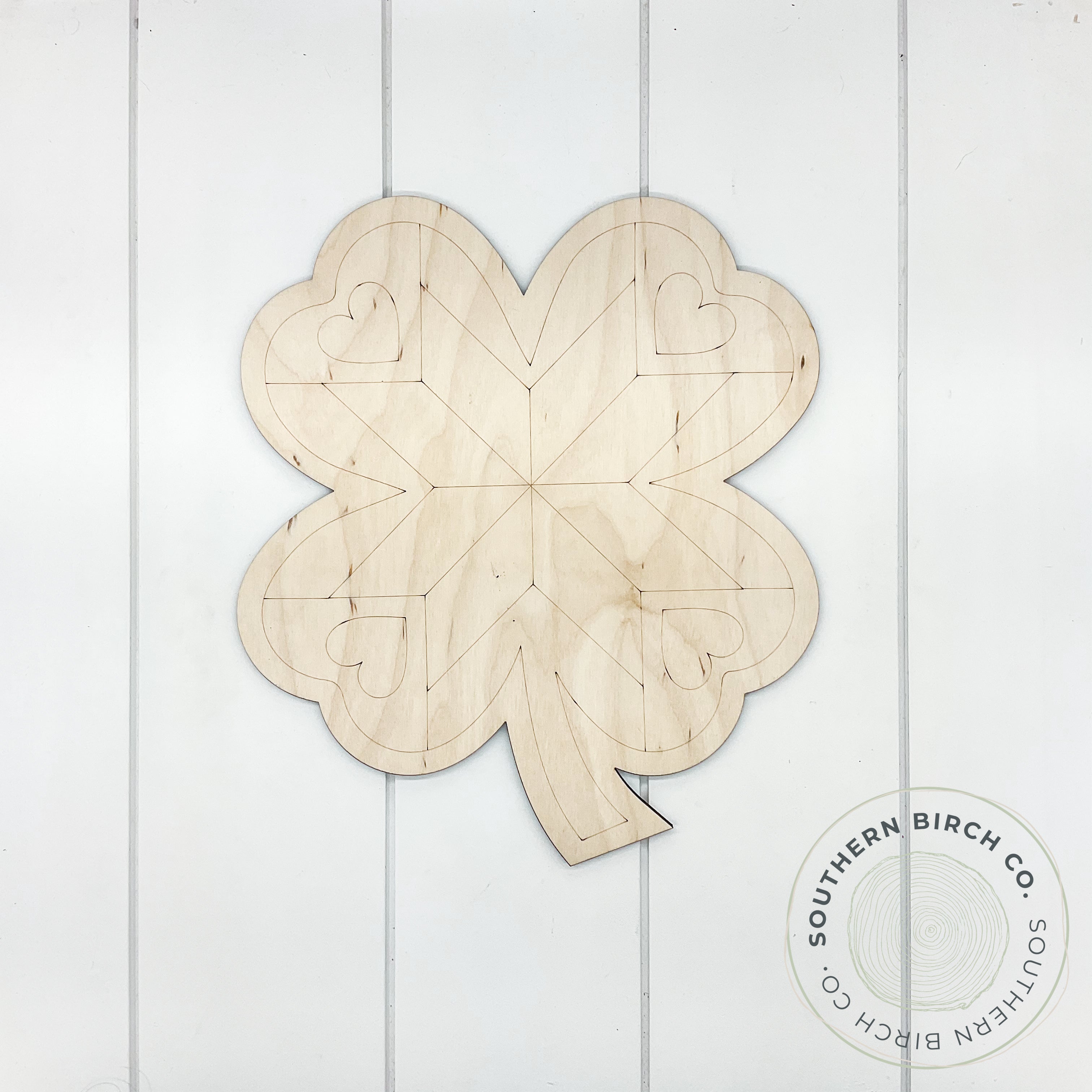 Barn Quilt Blank (Shamrock)