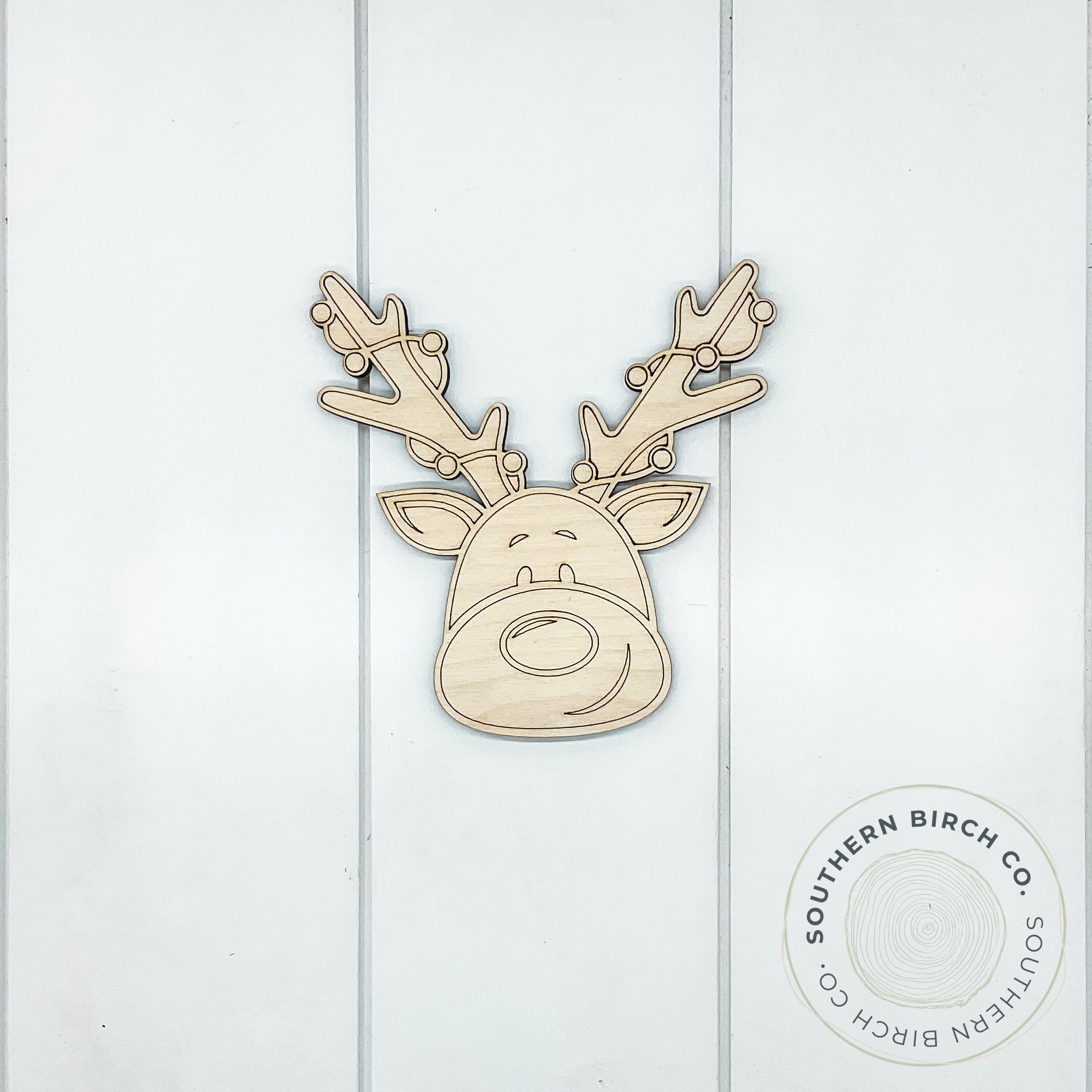 Reindeer Head Blank (Lights)
