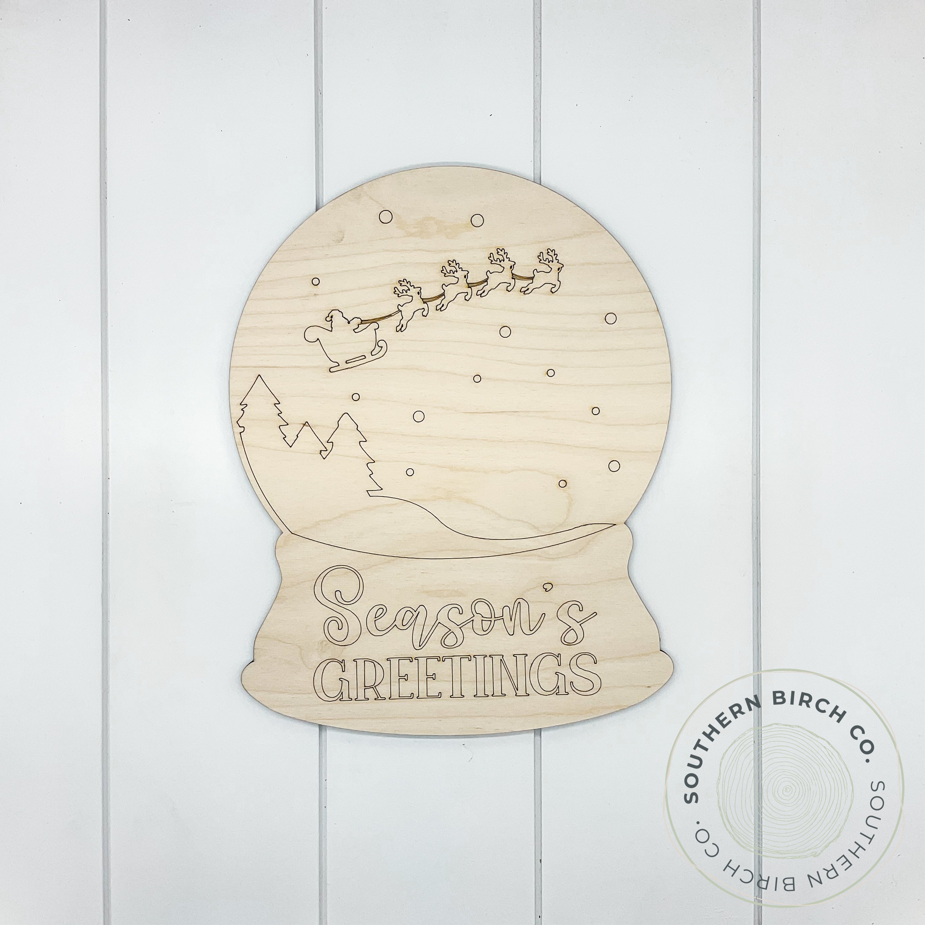 Snow Globe Blank (Season's Greetings)