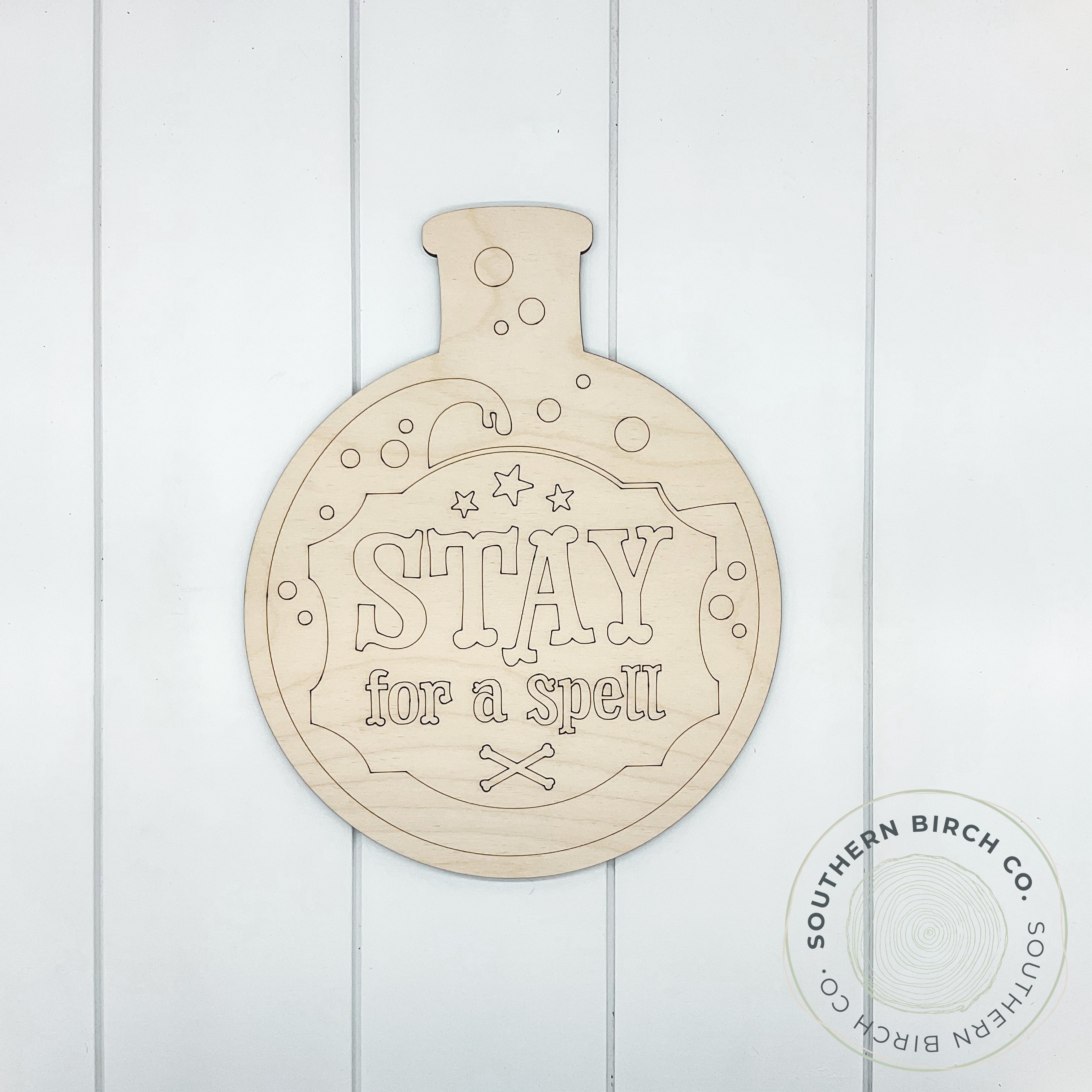 Stay For A Spell Etched Blank