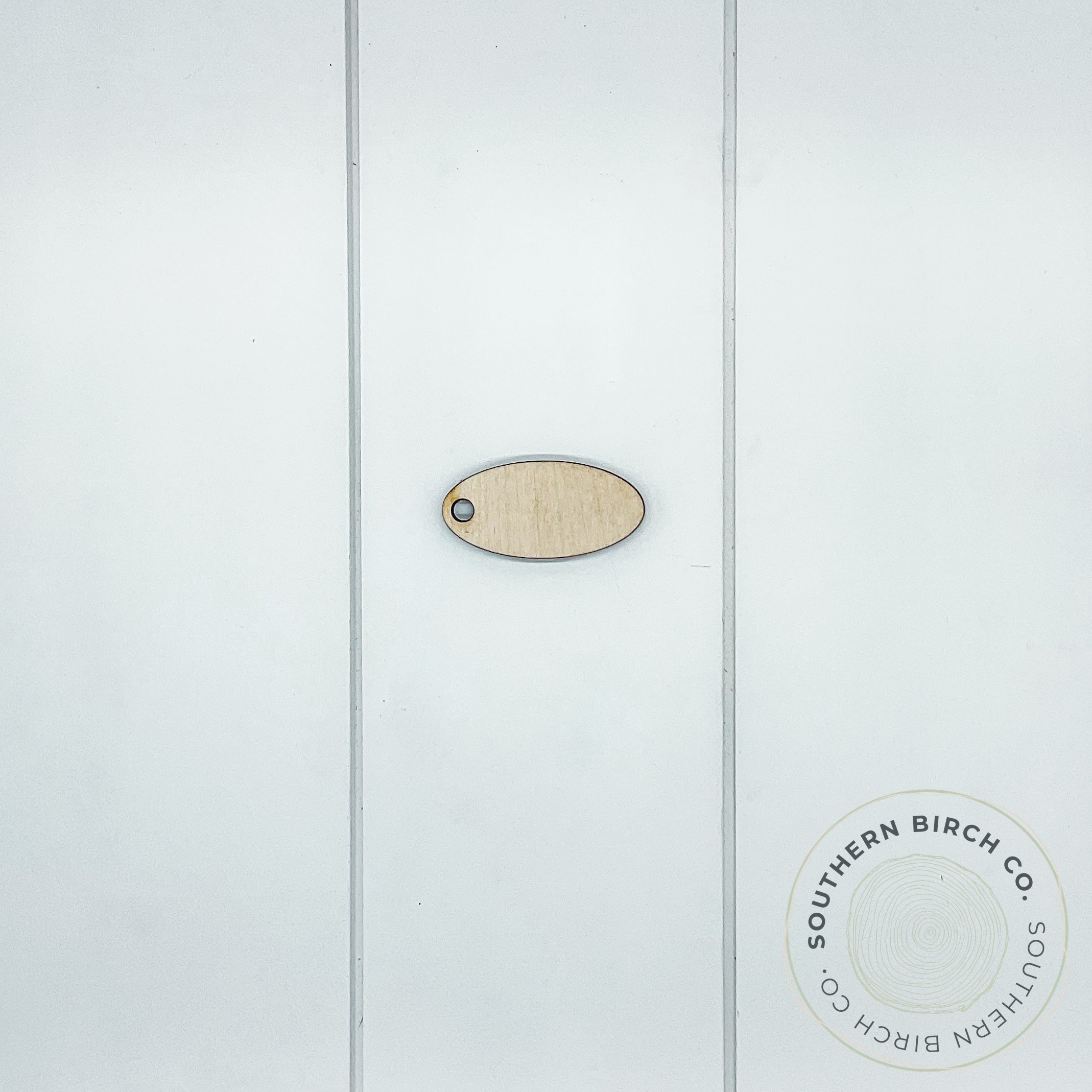 2.5" Oval Key Ring Blank