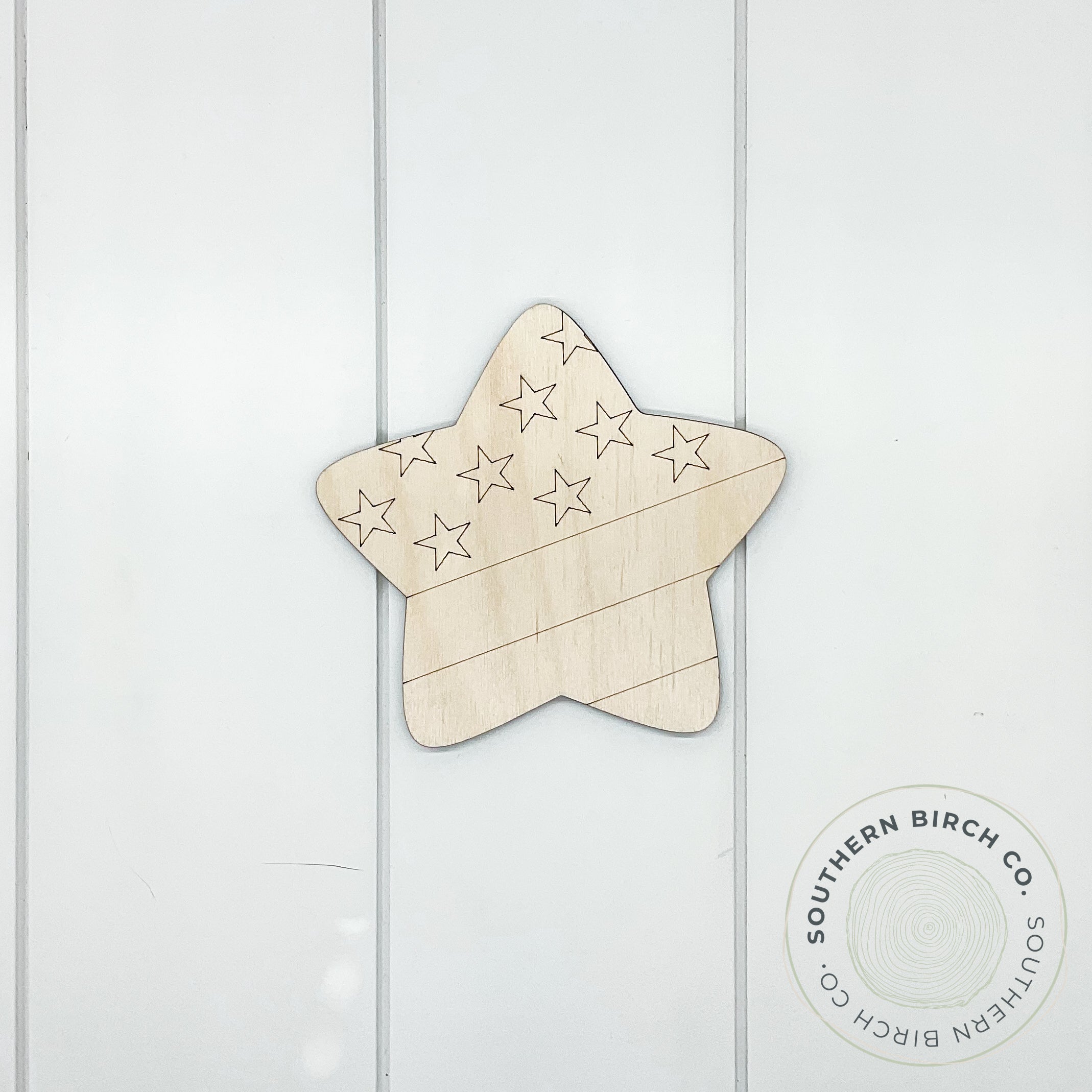 Star Blank (Rounded Flag)