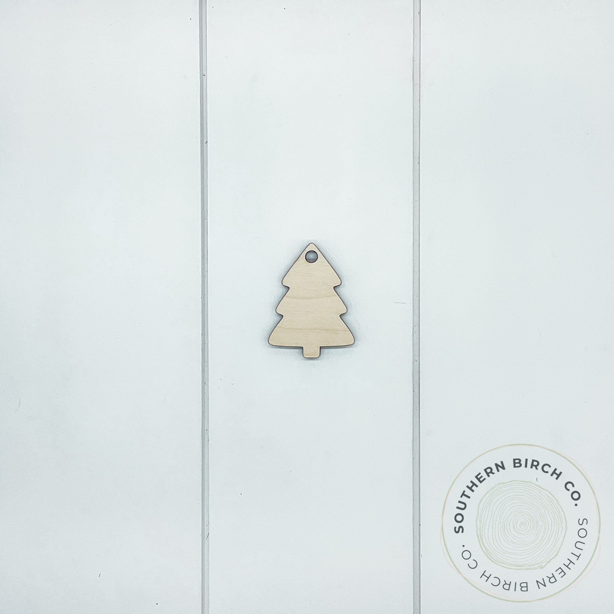 2.5" Christmas Tree Key Ring Blank