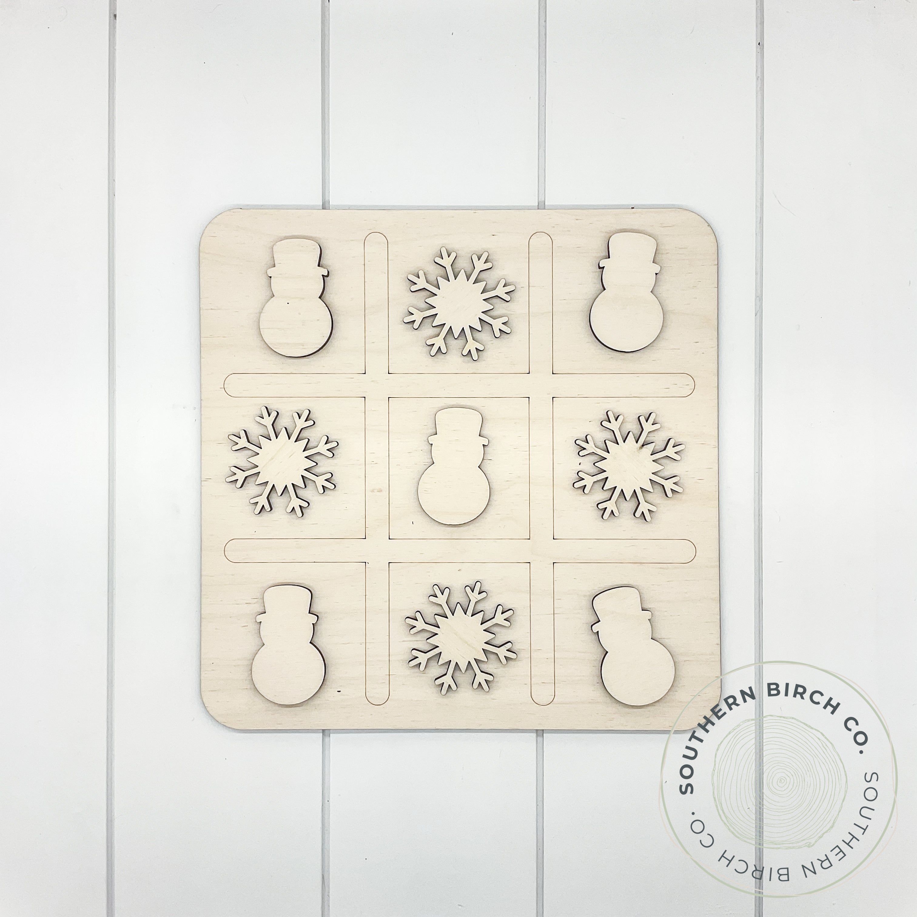Tic Tac Toe Game (Snowman/Snowflake)