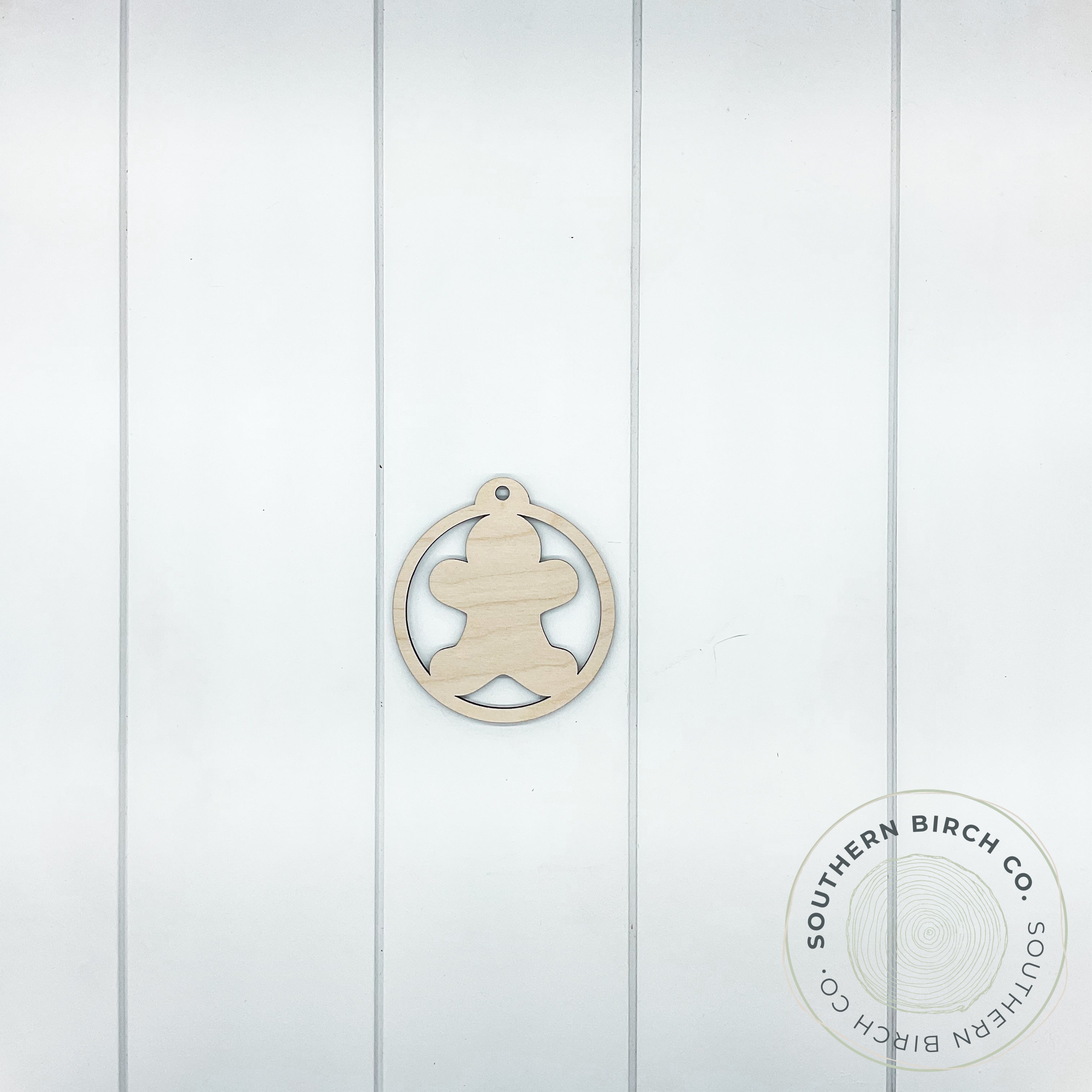 Gingerbread Man Round Ornament