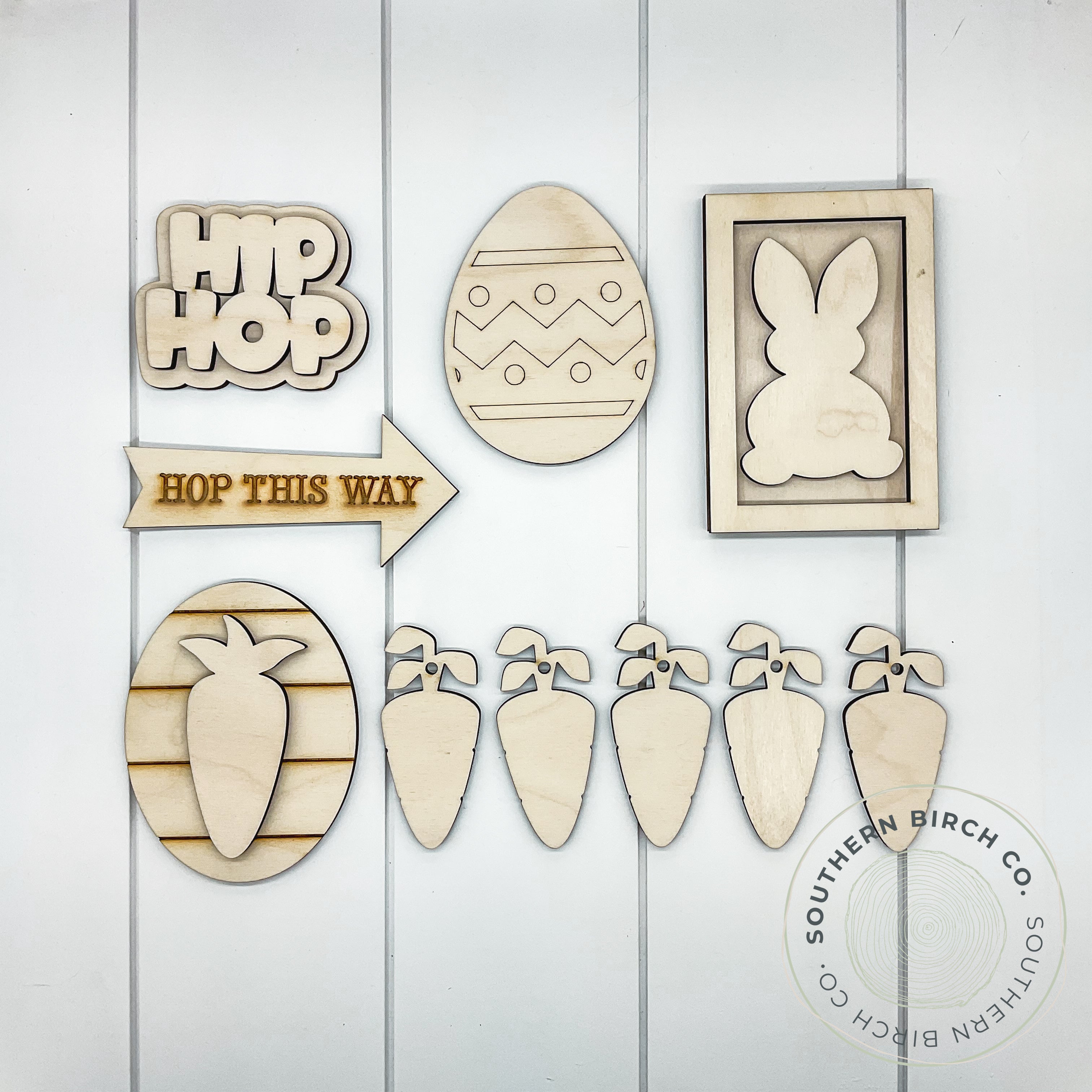 Easter Bunny Tiered Tray Set