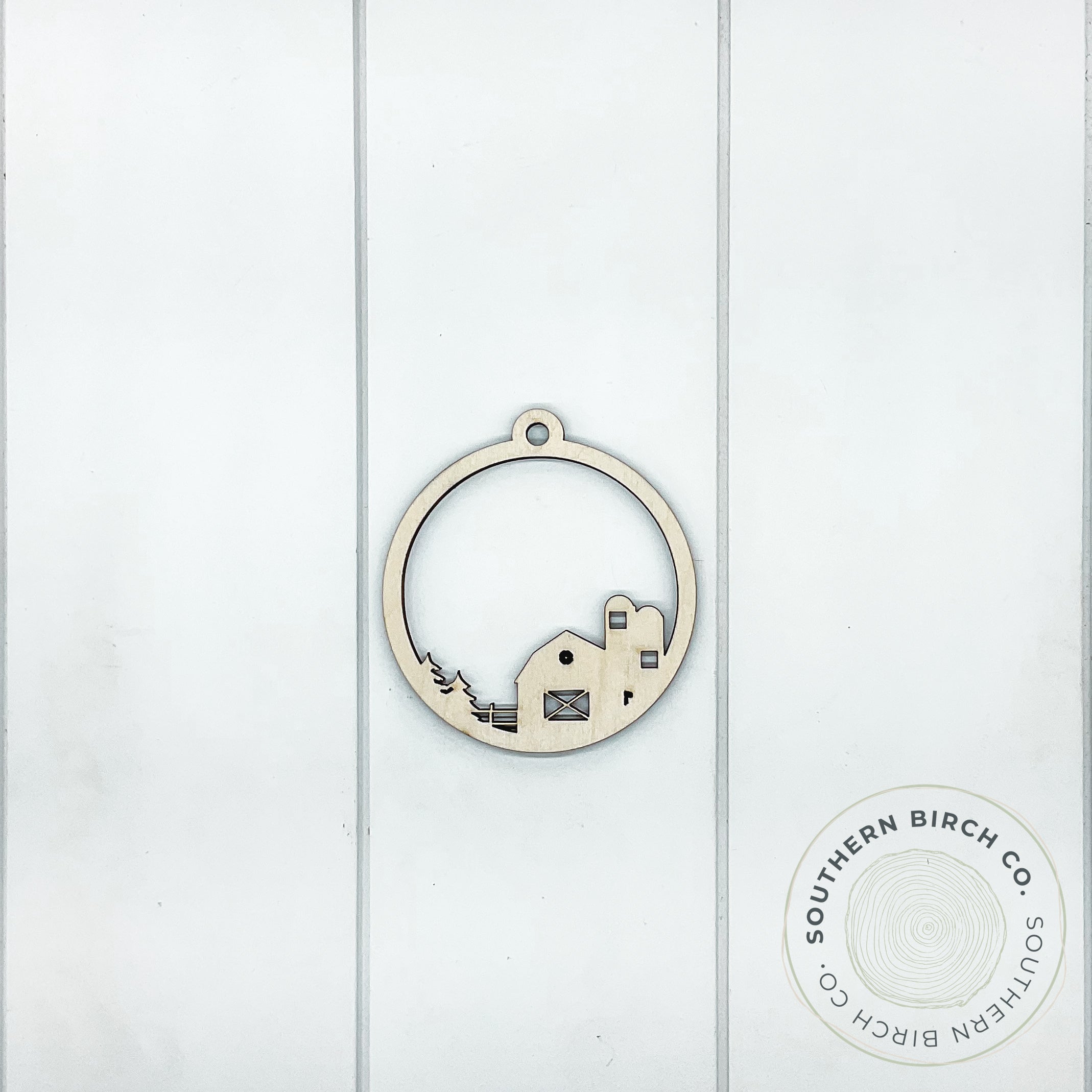 Farmhouse Ornament Ornament (Silos)