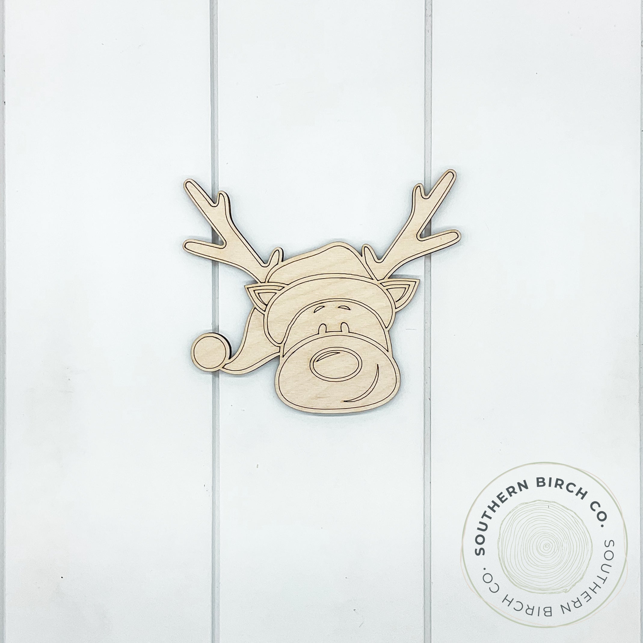 Reindeer Head Blank (Santa Hat)