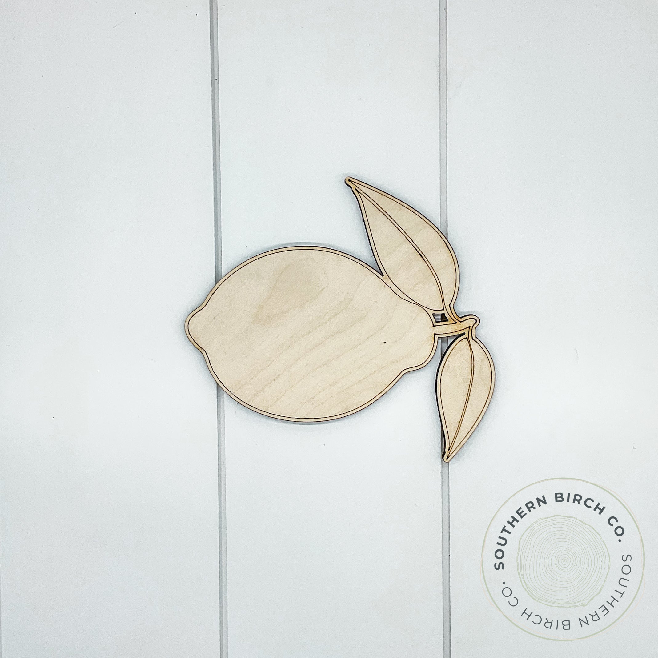 Lemon Blank (with Leaves)