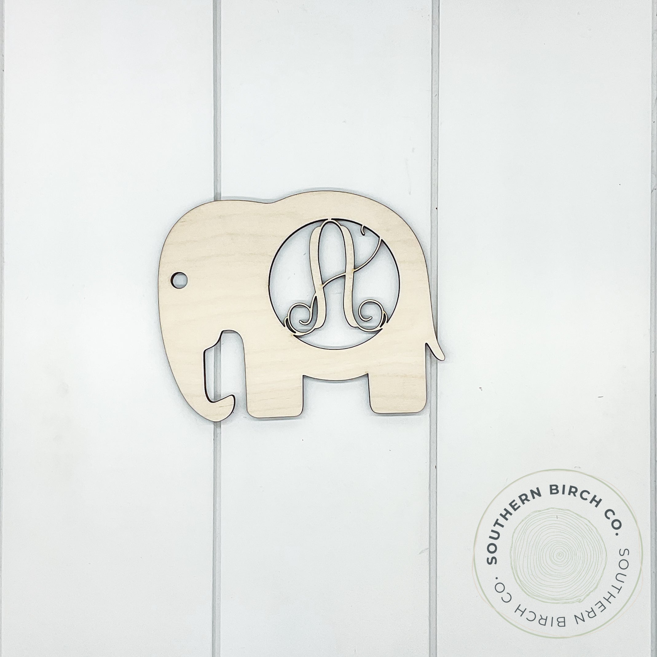 Monogram Elephant Blank