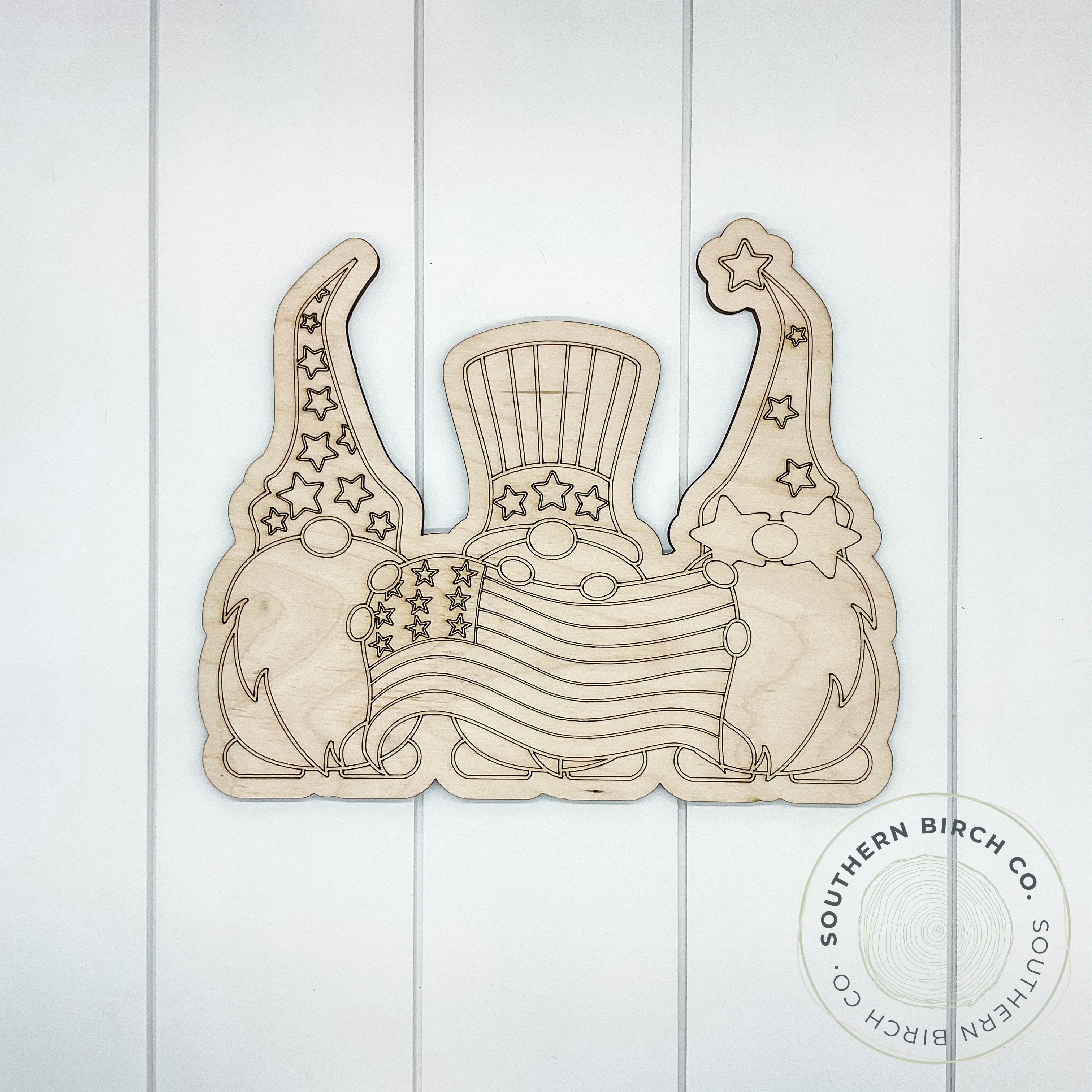 Gnome Trio Blank (Patriotic)