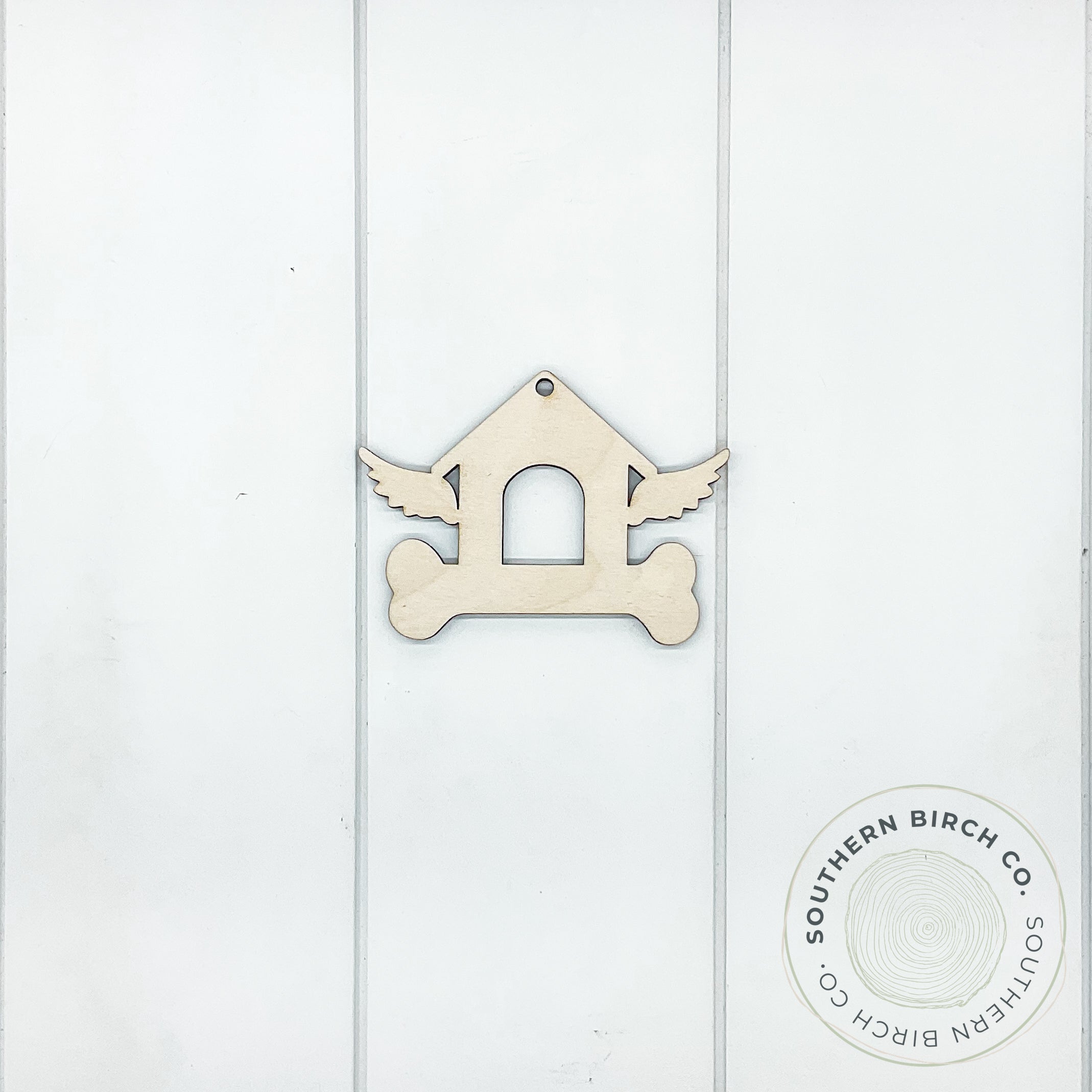 Doghouse Ornament (Wings)