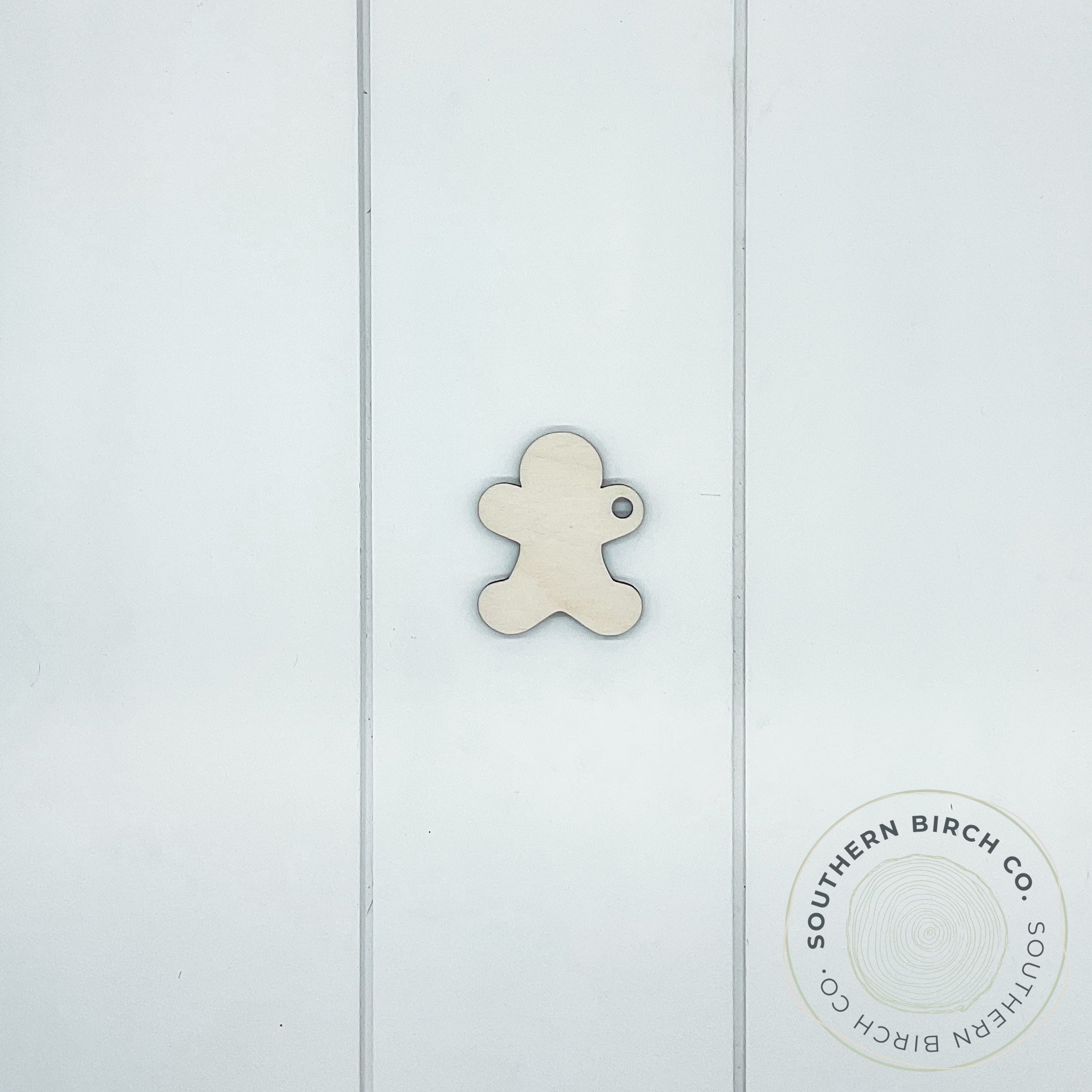 2.5" Gingerbread Man Key Ring Blank