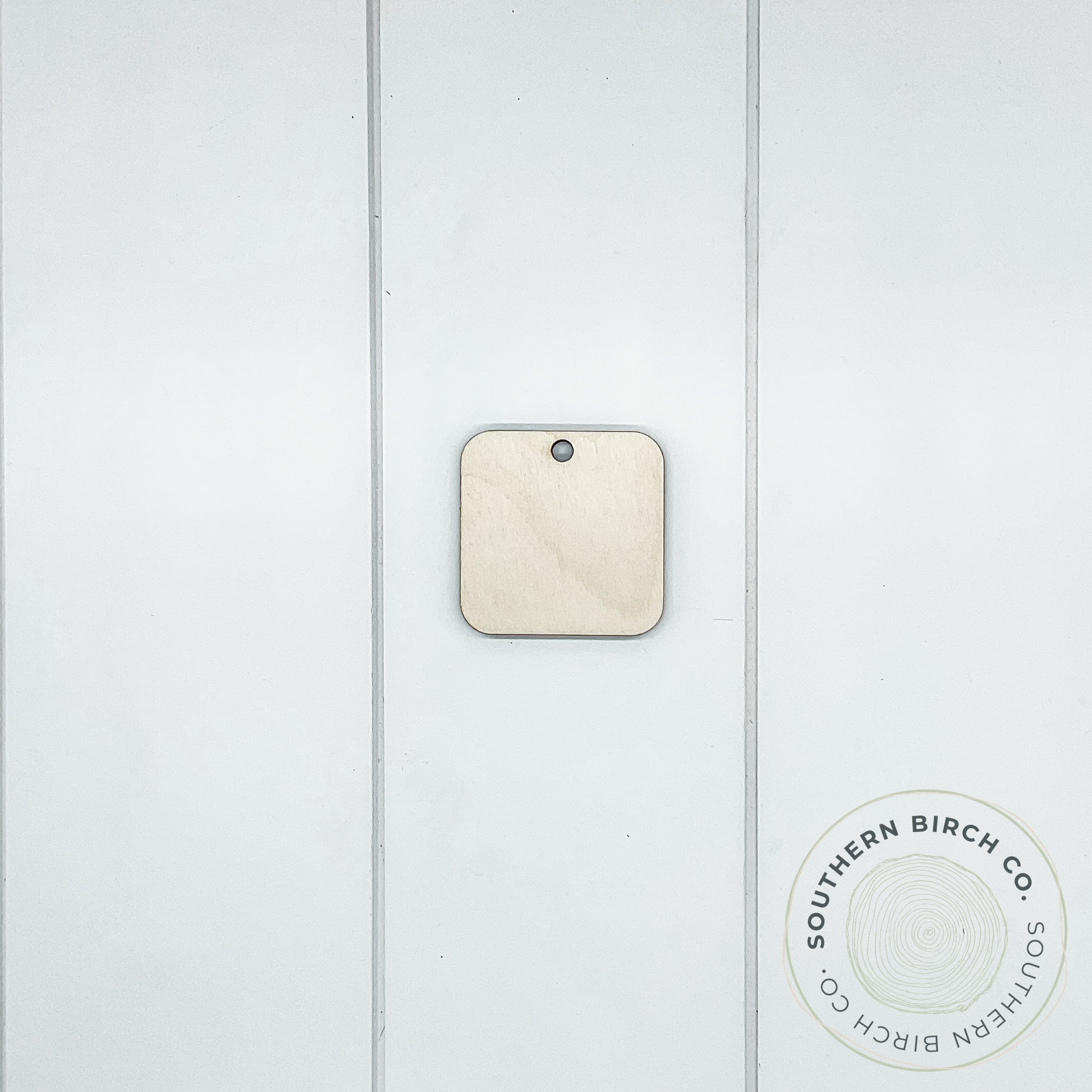 2.5" Rounded Square Key Ring Blank