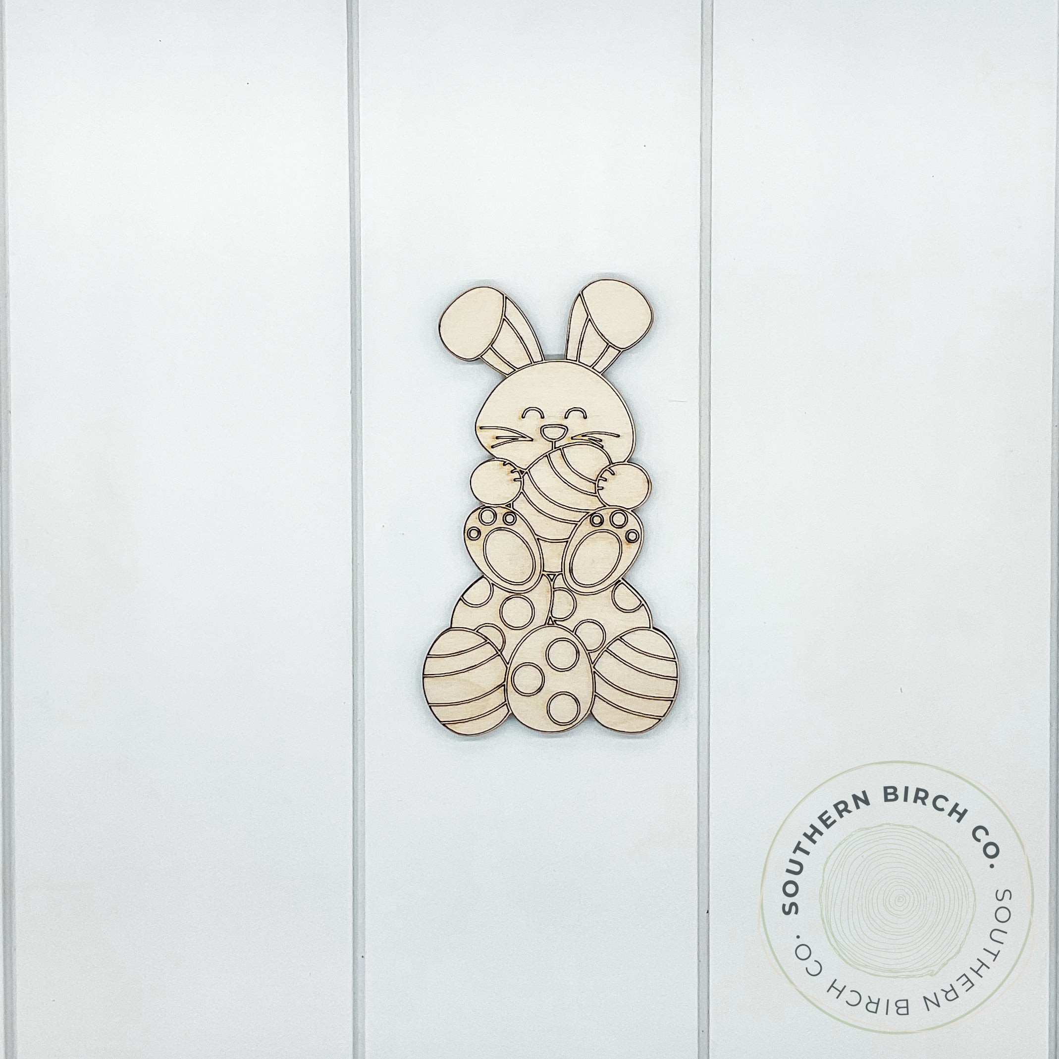 Bunny on Eggs Blank