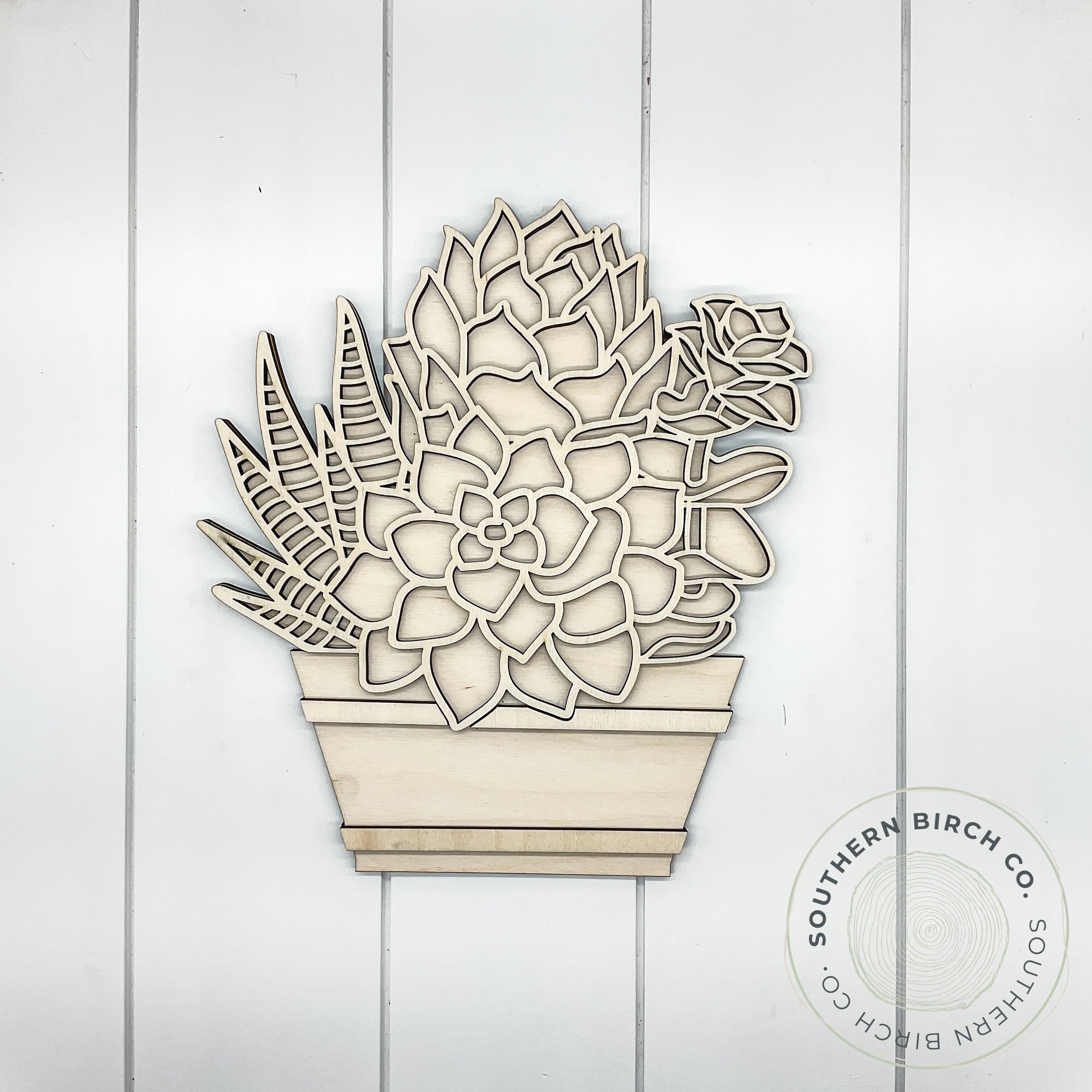 Succulent 3D Blank