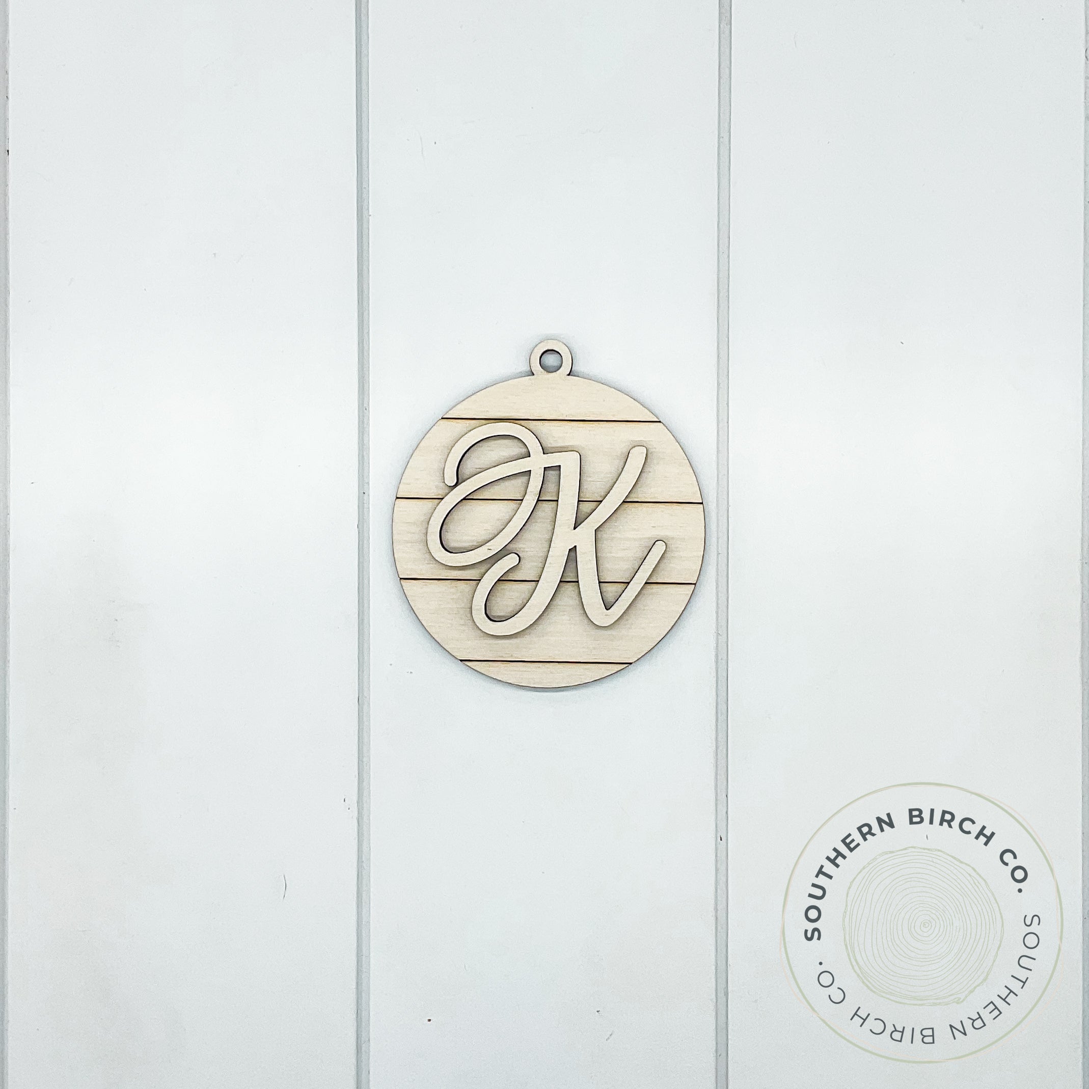 Shiplap Ornament (Script)