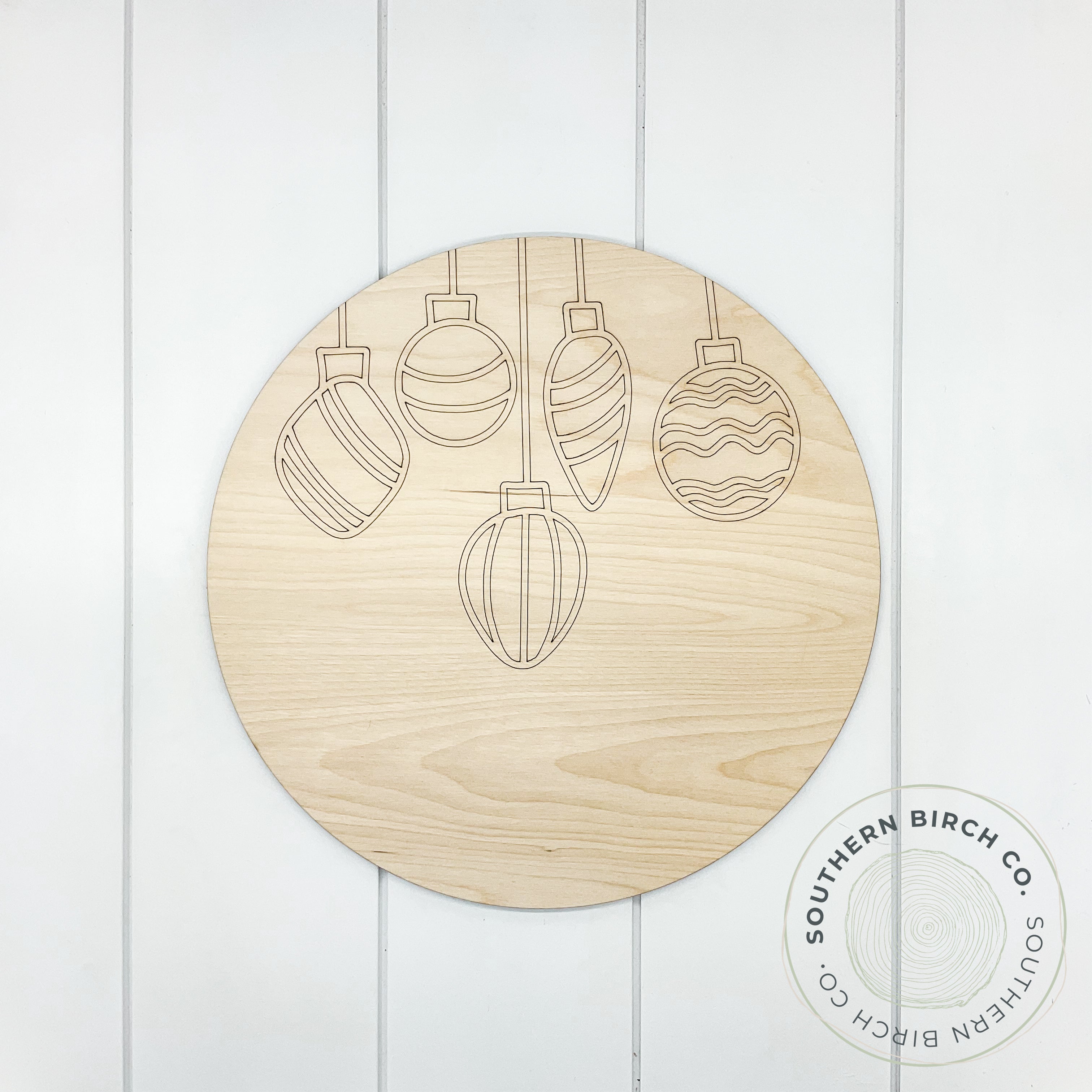 Ornaments Etched Round Blank