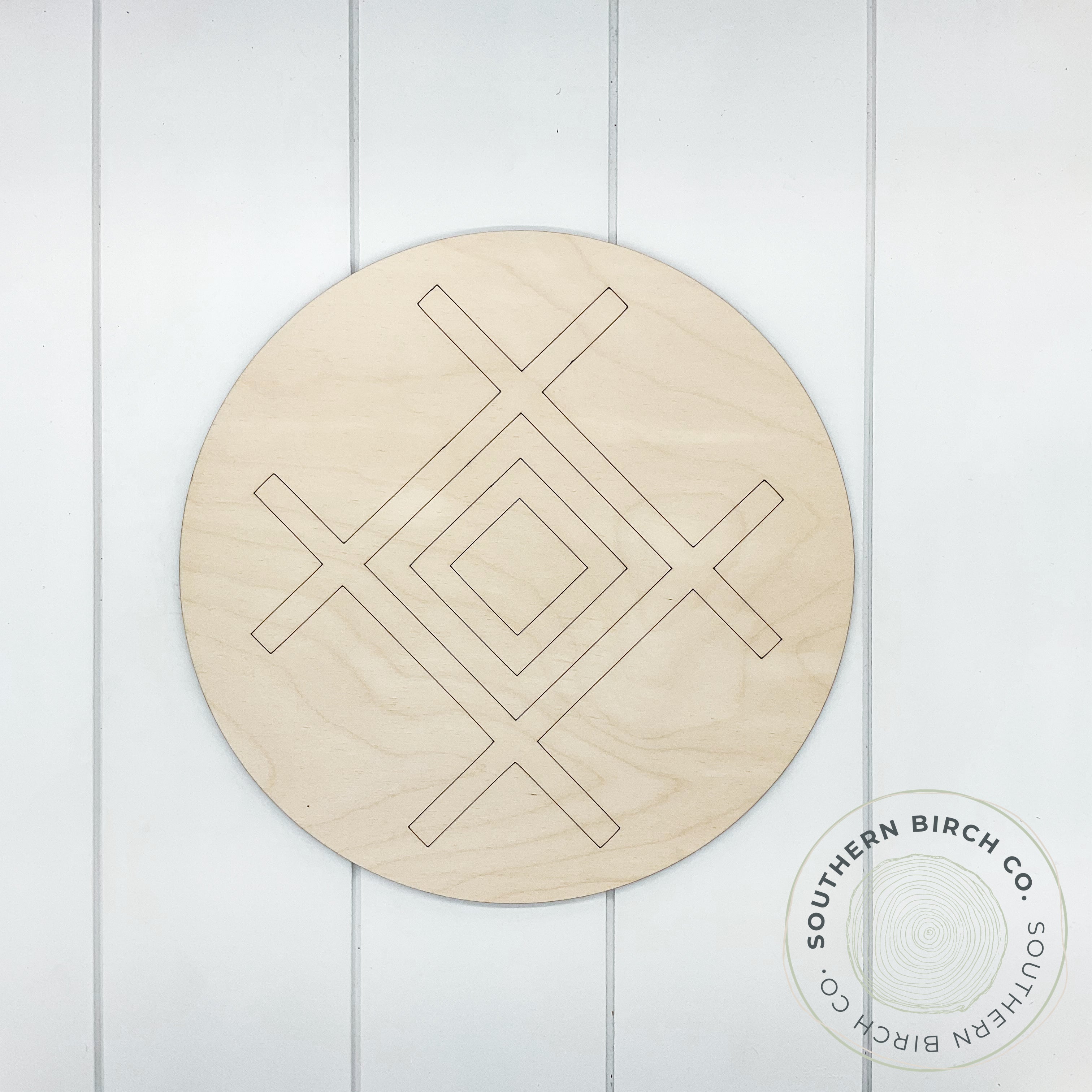 Boho Etched Round Blank (Style 2)