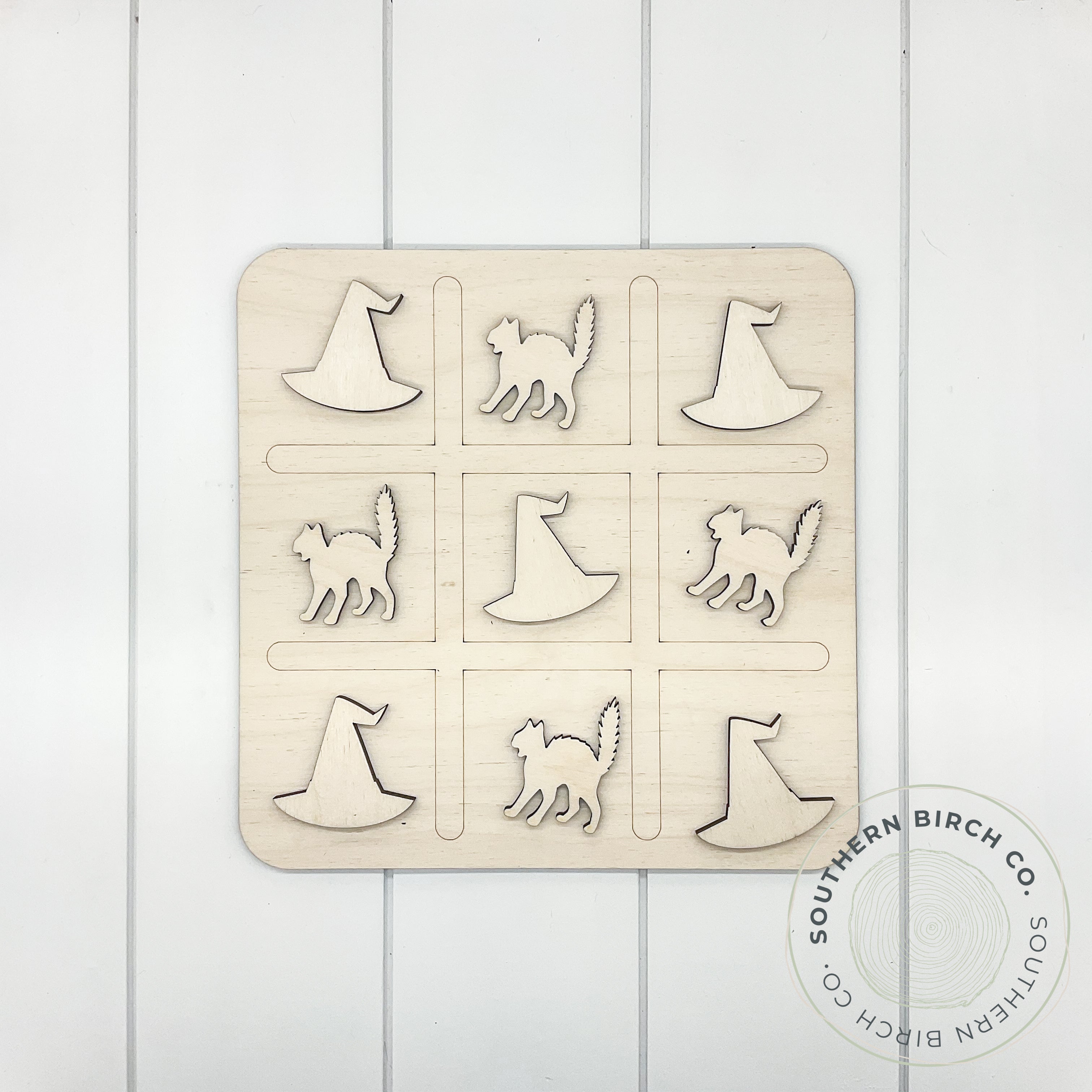 Tic Tac Toe Game (Witch Hat/Cat)