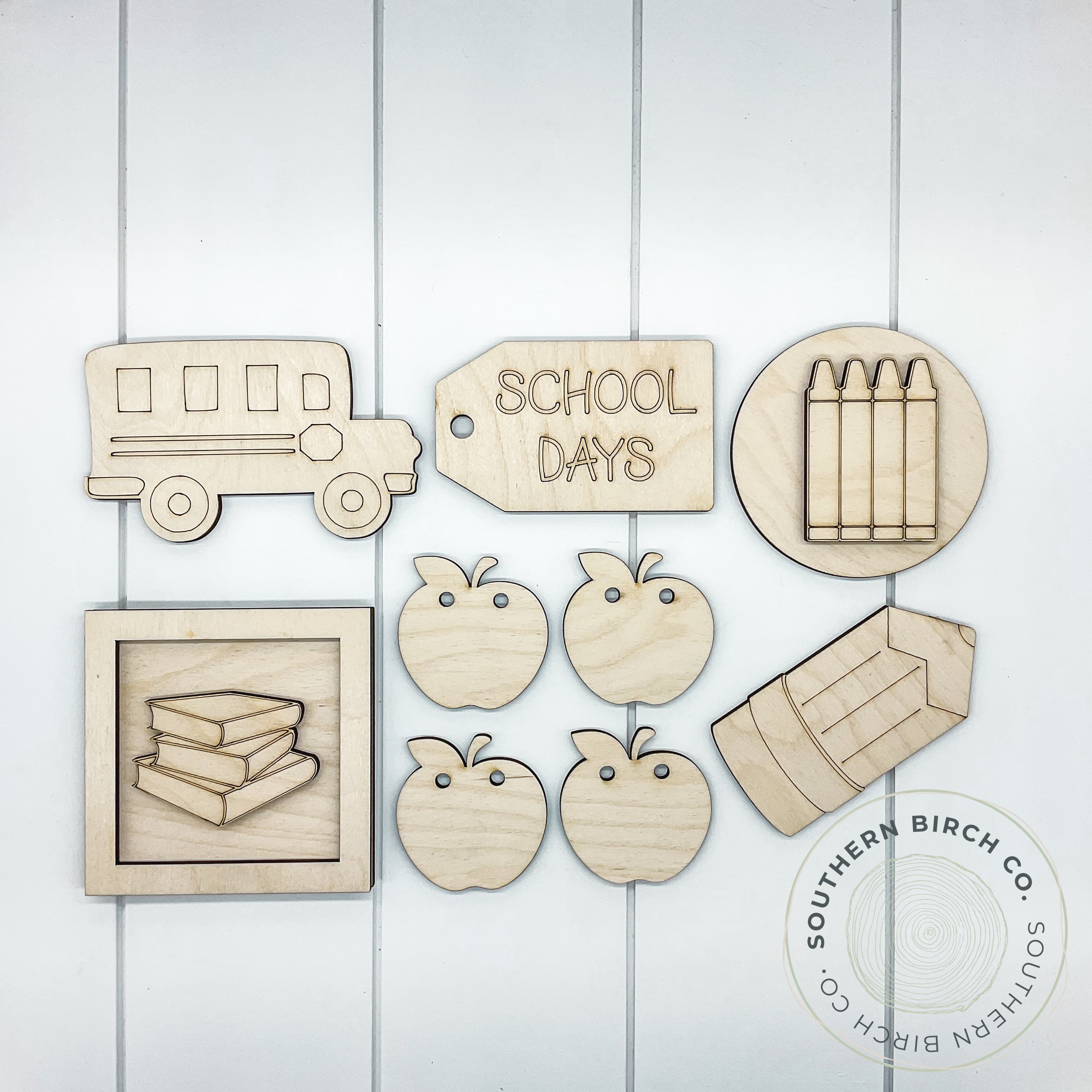 School Days Tiered Tray Set