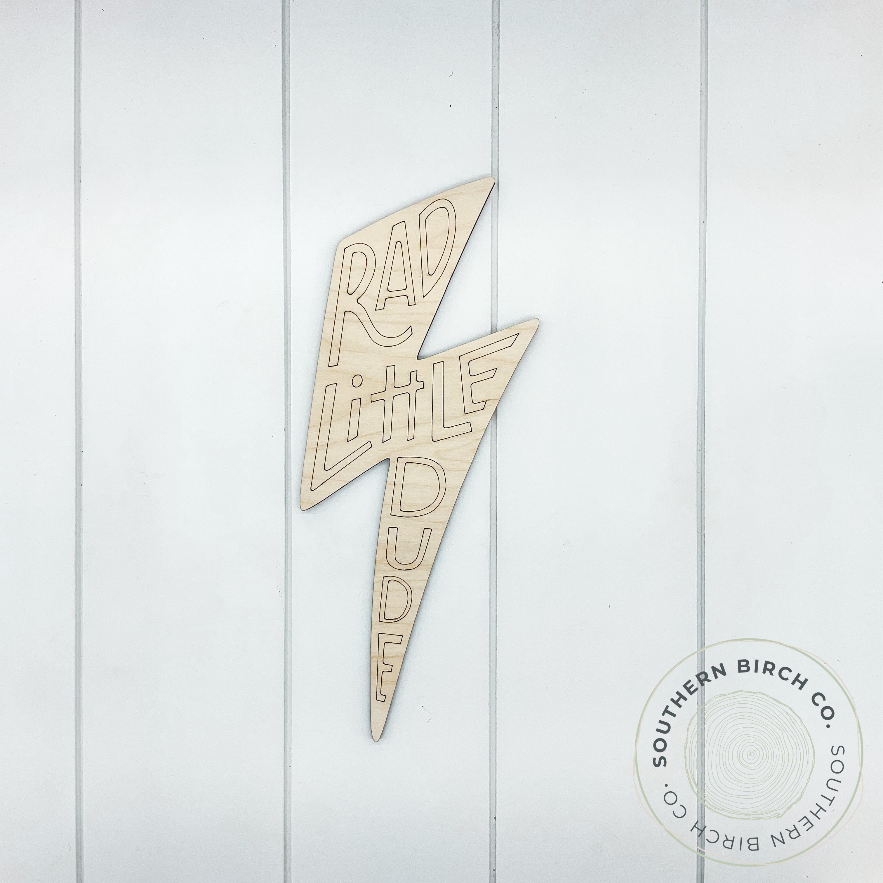 Rad Little Dude Etched Blank (Lightening Bolt)