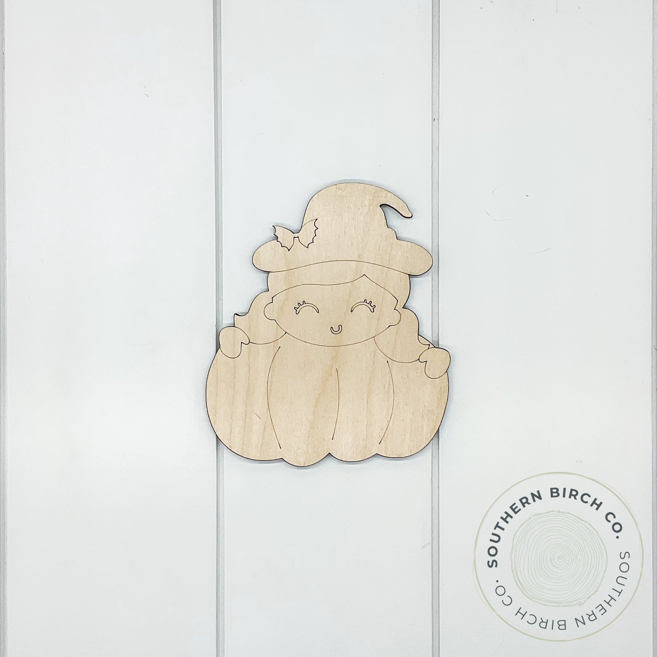 Witch Pumpkin Blank (Pigtails)