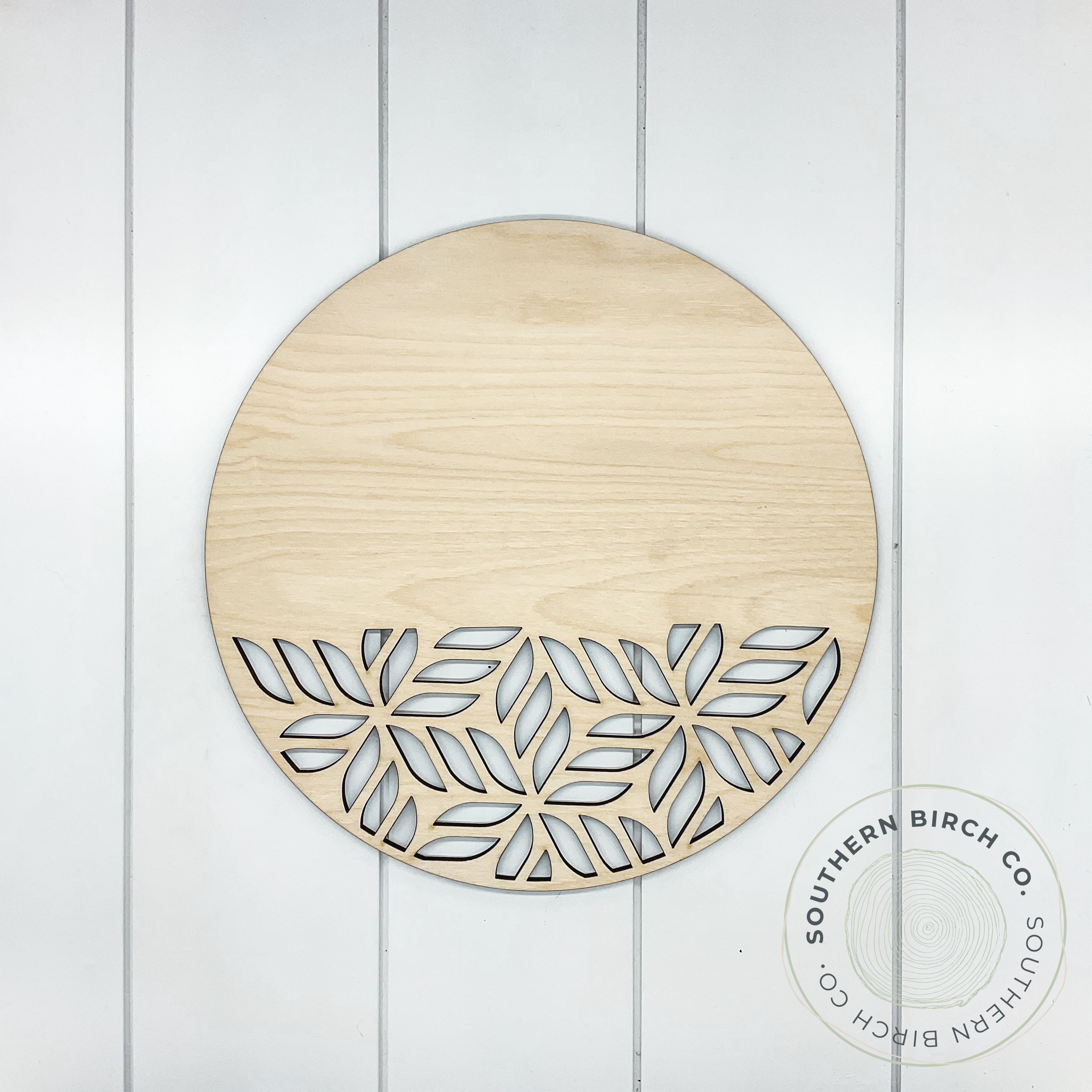 Round Cutout Blank (Pinwheel)