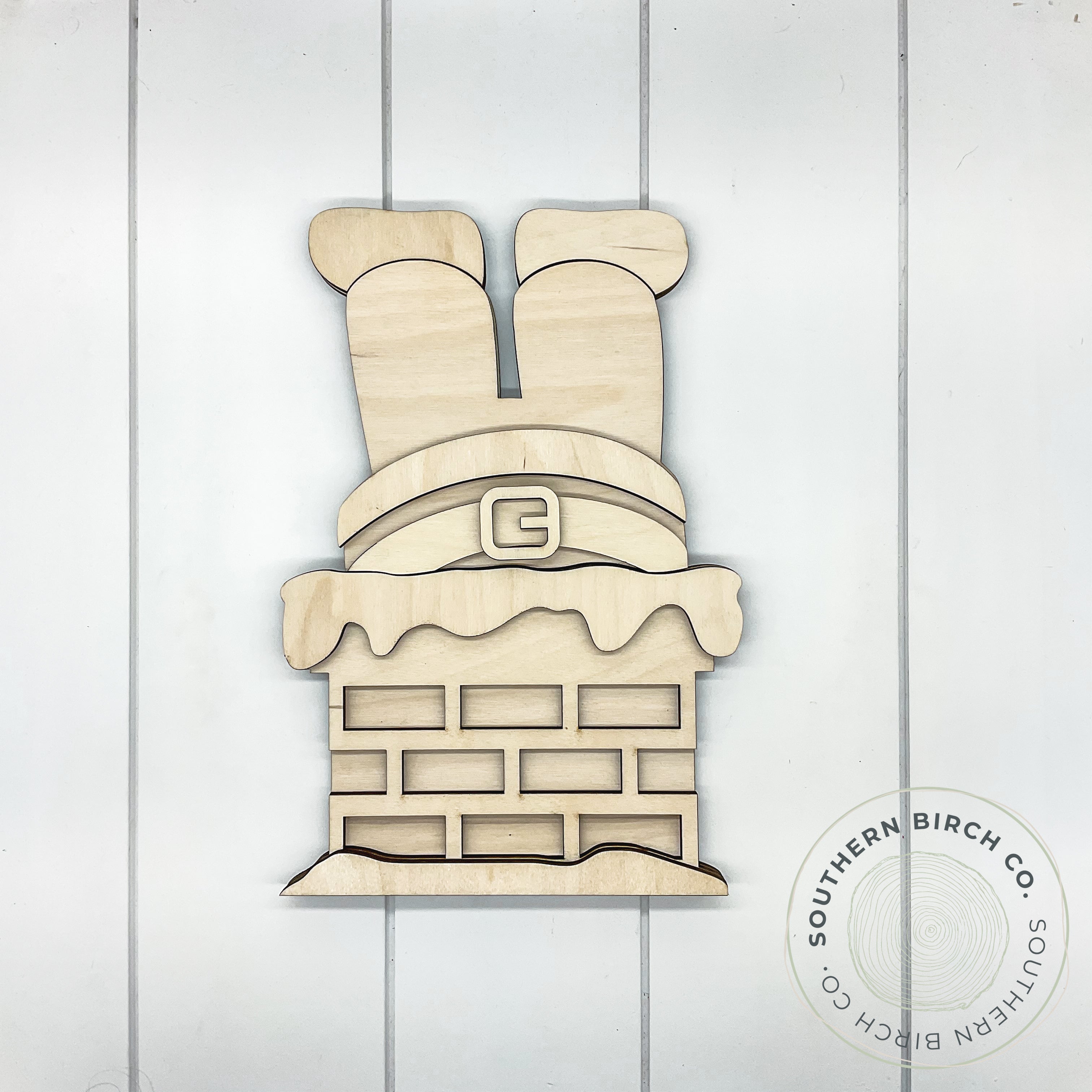 Santa Chimney 3D Blank