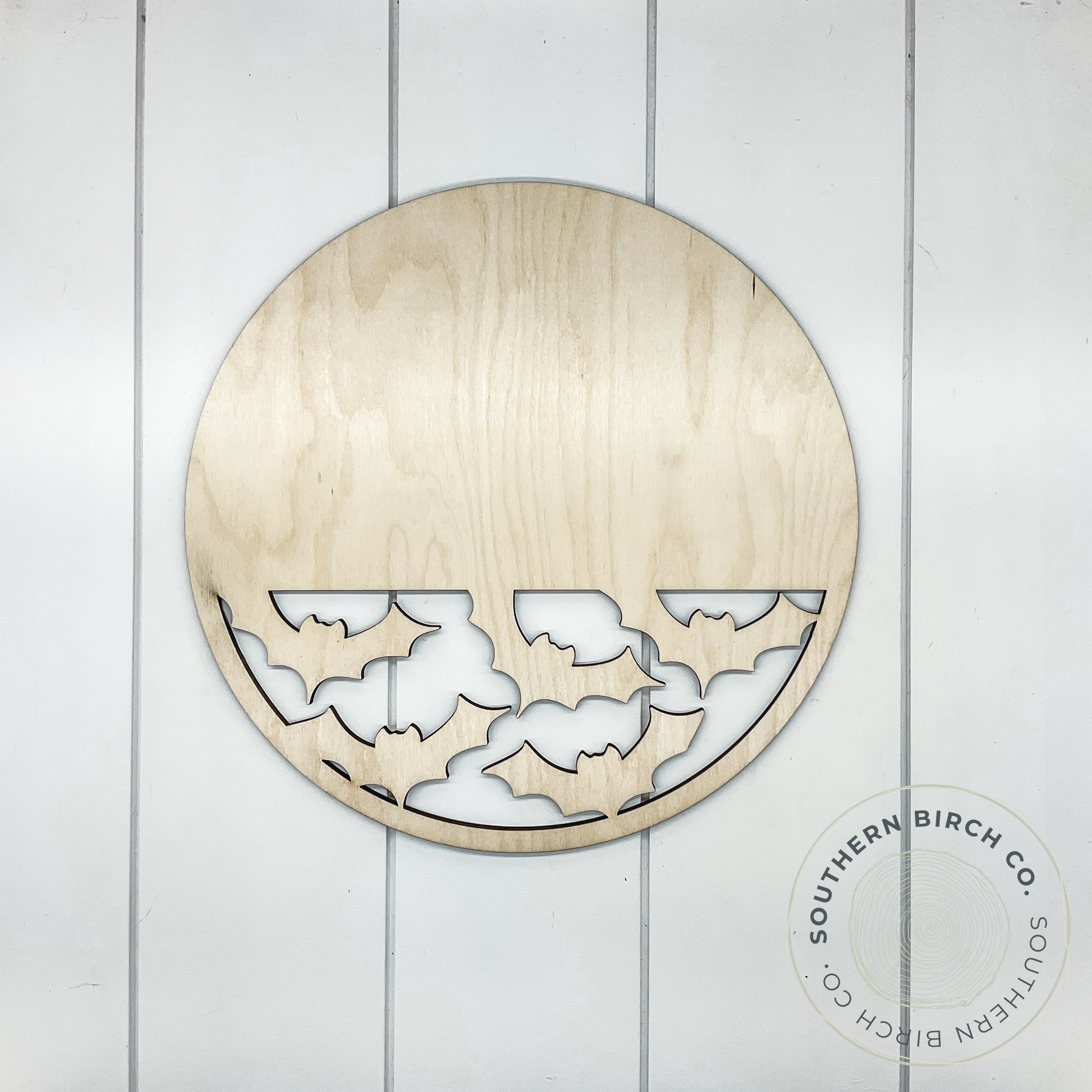 Round Cutout Blank (Half Bats)