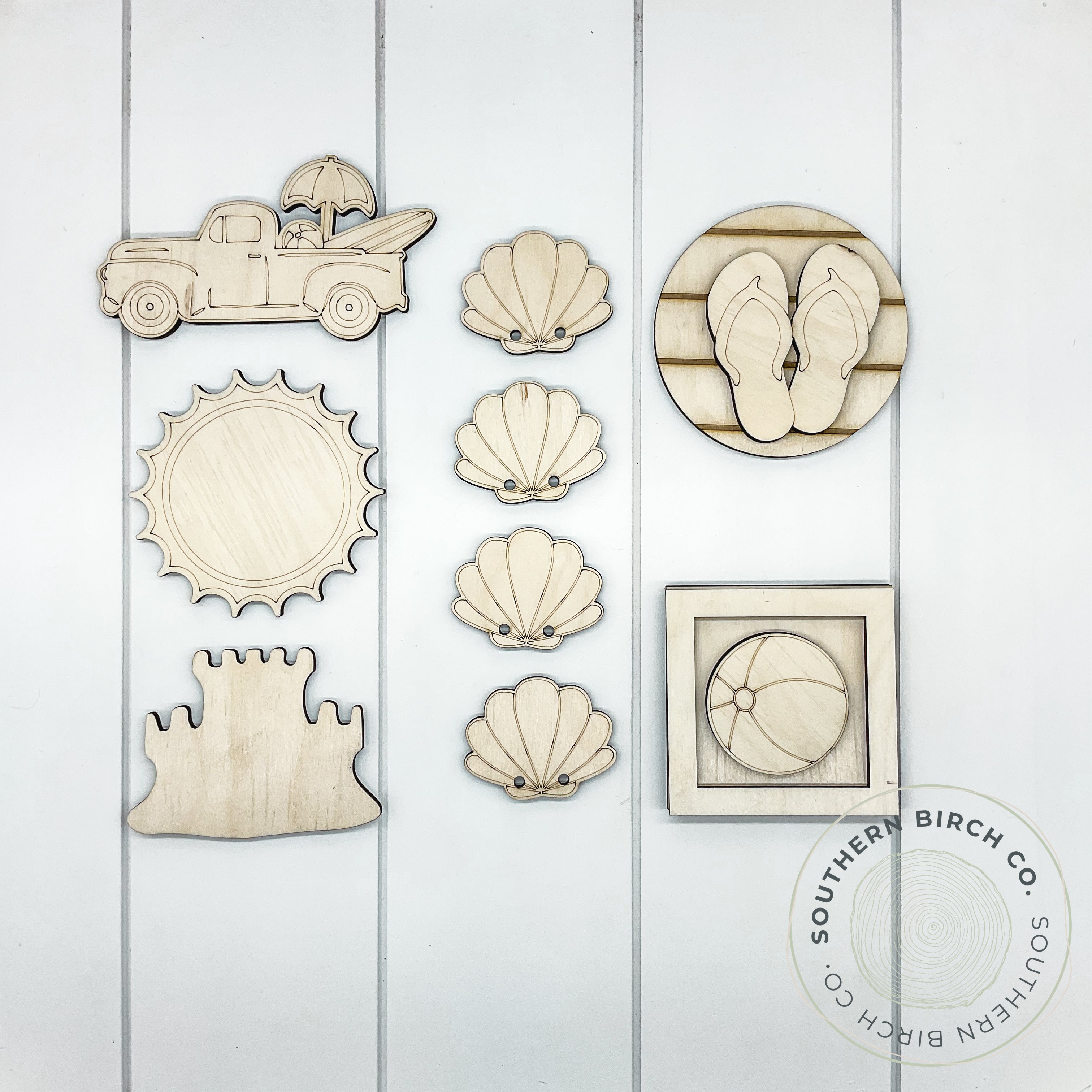 Summer Tiered Tray Set