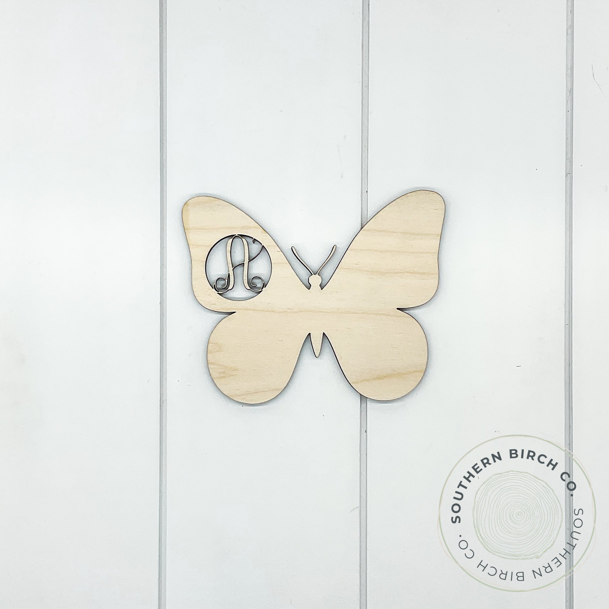 Monogram Butterfly Blank
