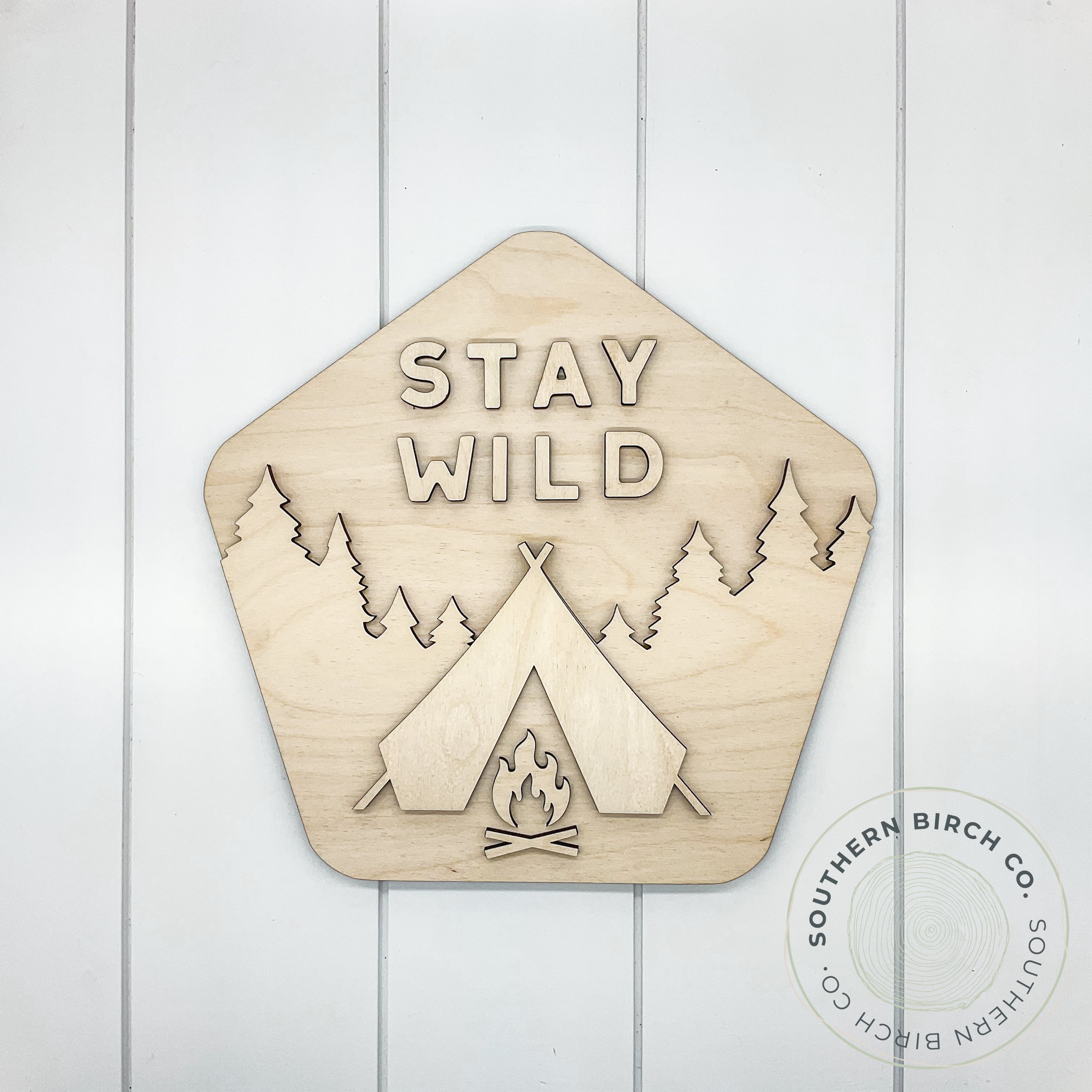 Stay Wild 3D Blank