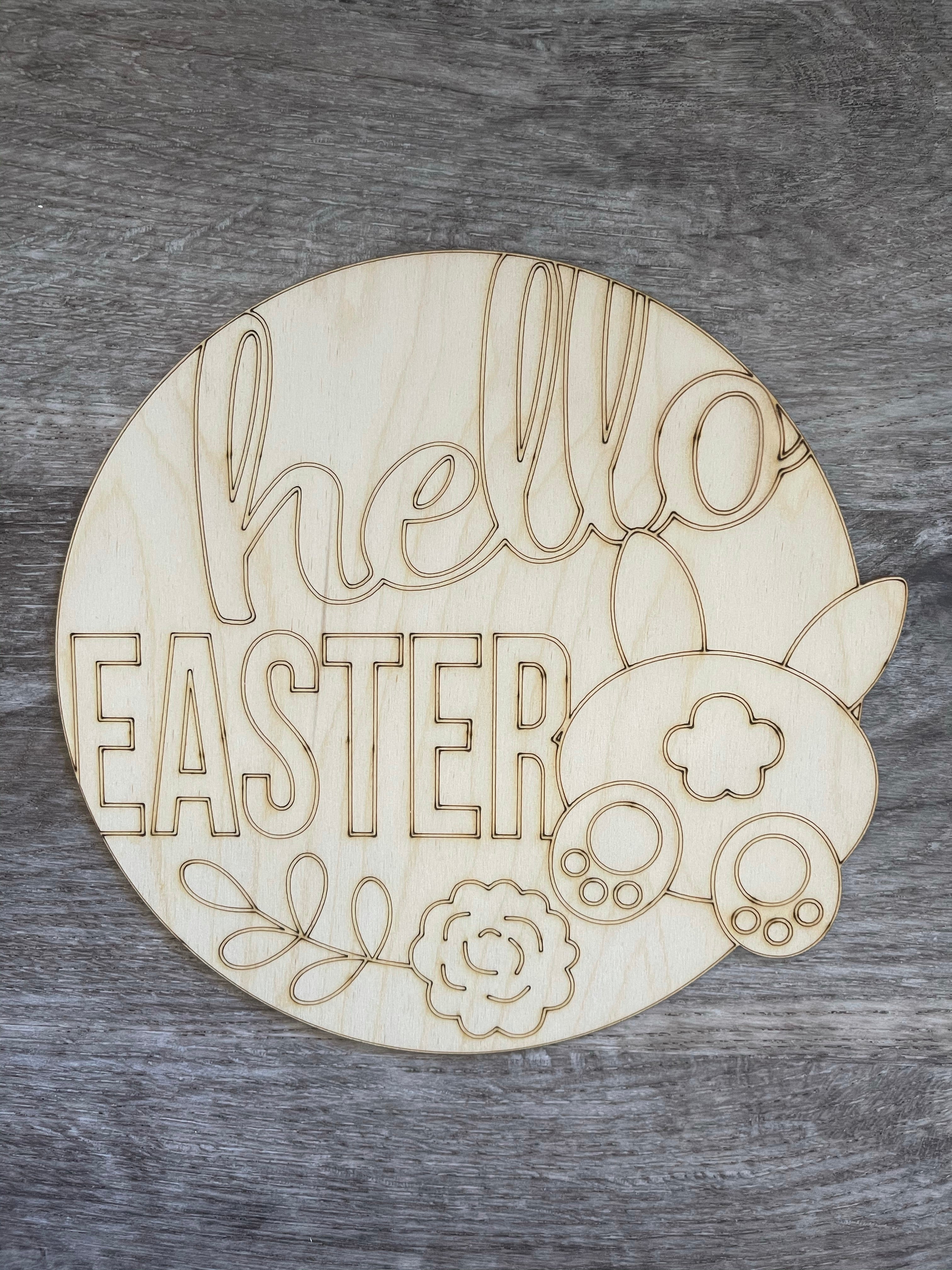 Hello Easter Blank