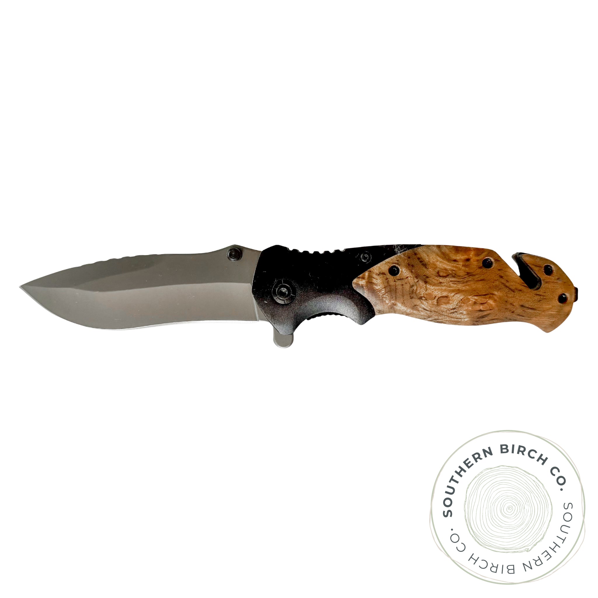 Shadow Wood Handled Knife (Black Handle)