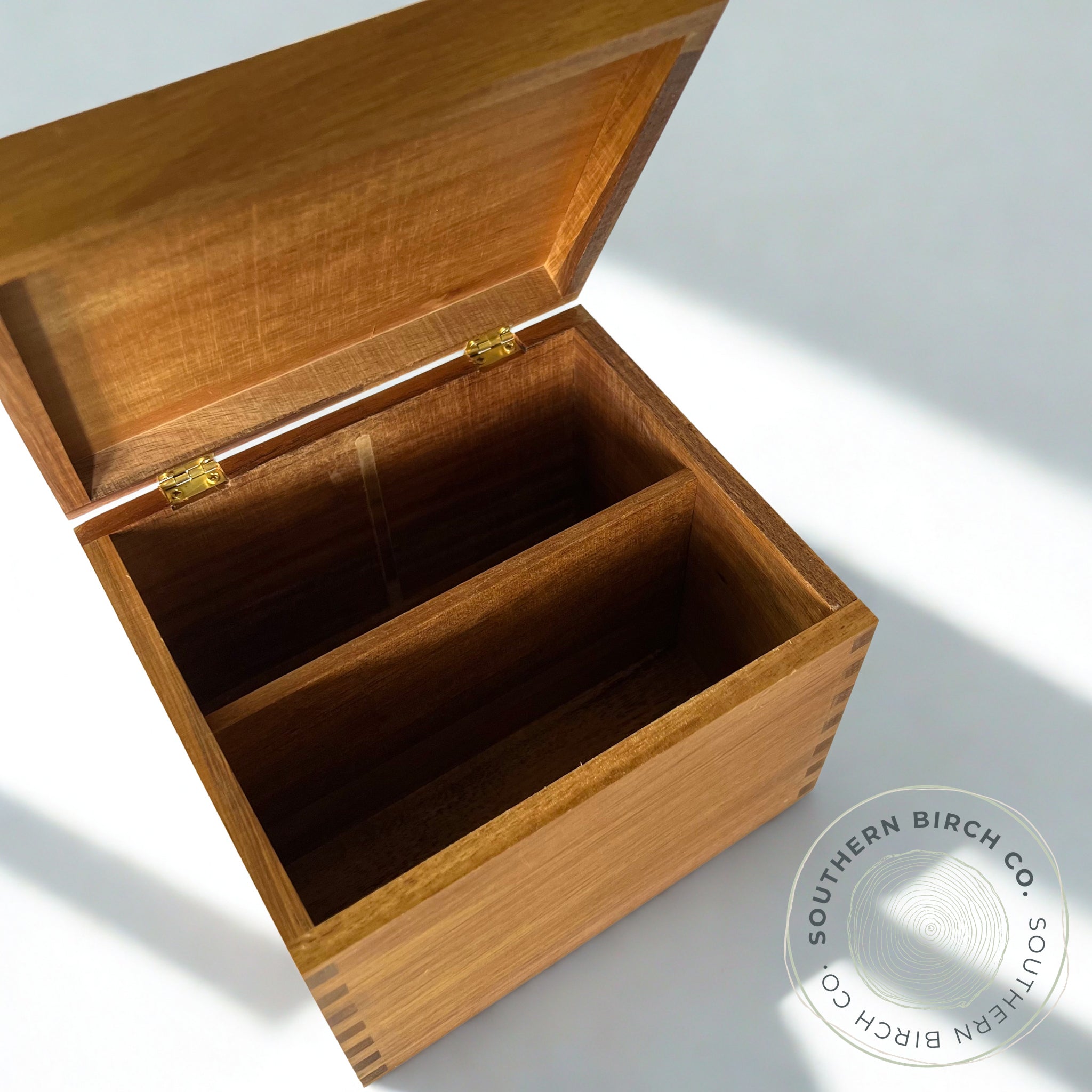 Acacia Wood Recipe Box