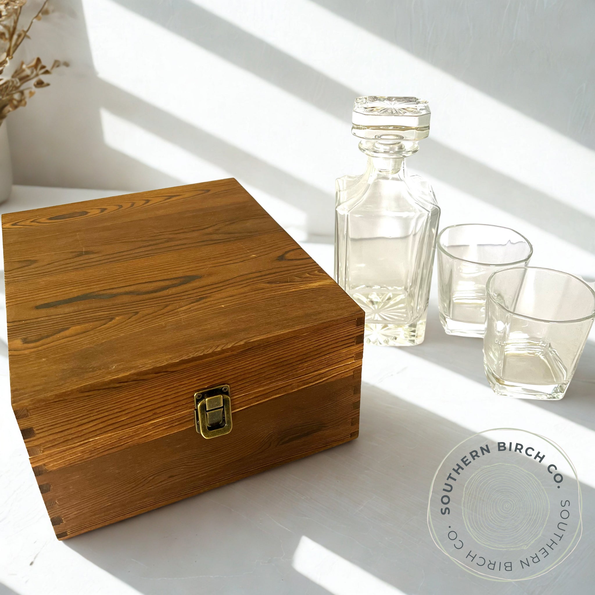 Whiskey Decanter Set (Wooden Box)