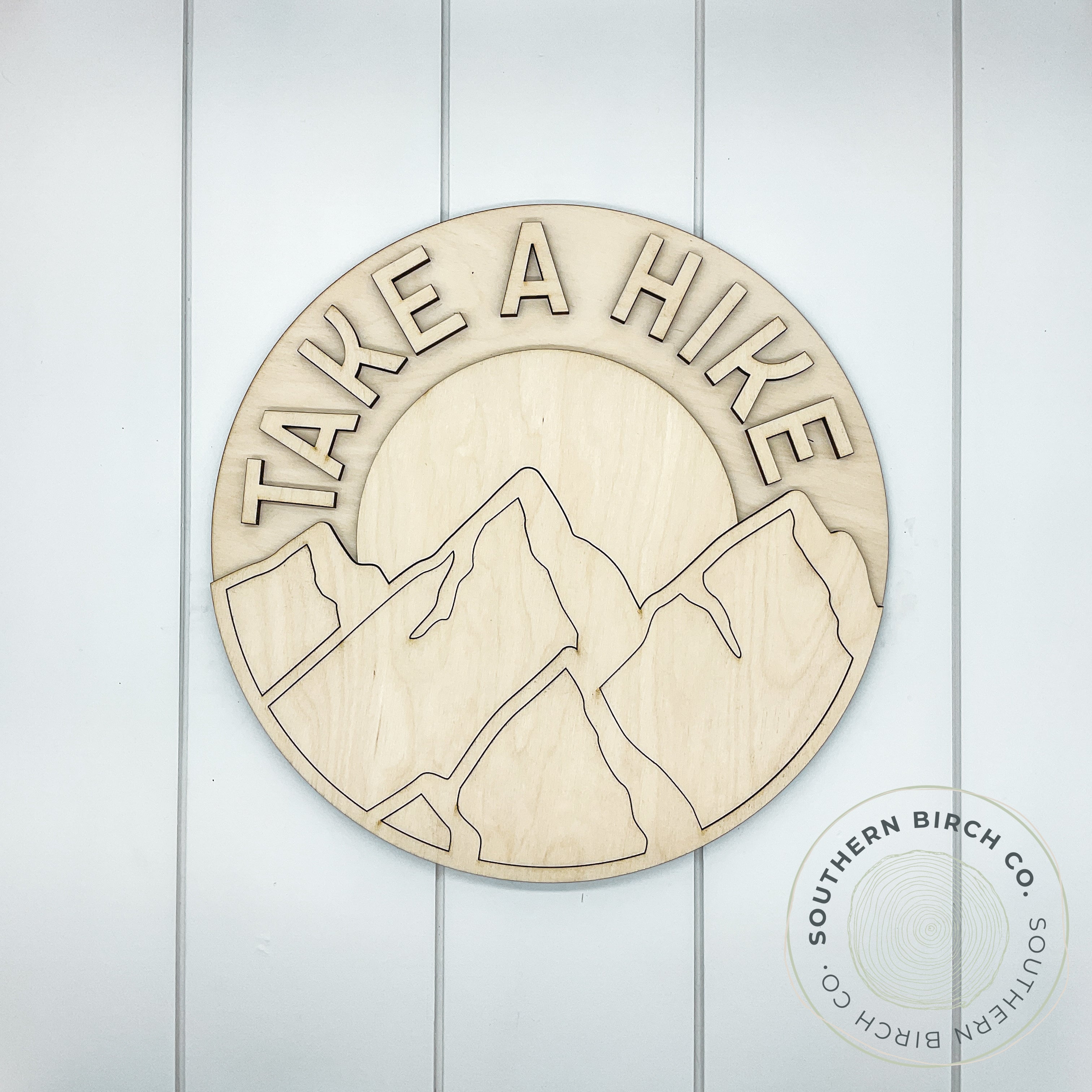 Take A Hike 3D Round Blank