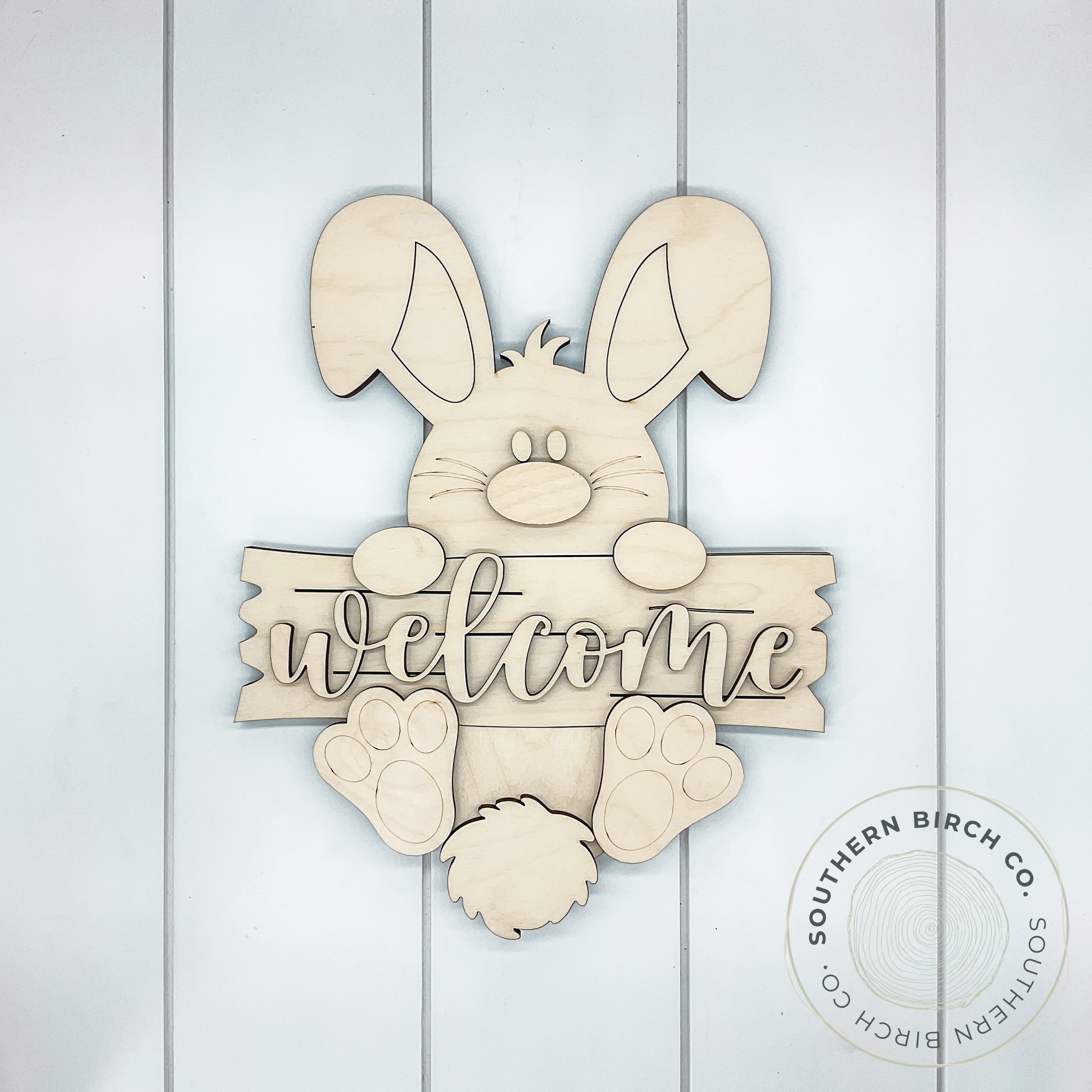 Bunny 3D Blank (Welcome Sign)