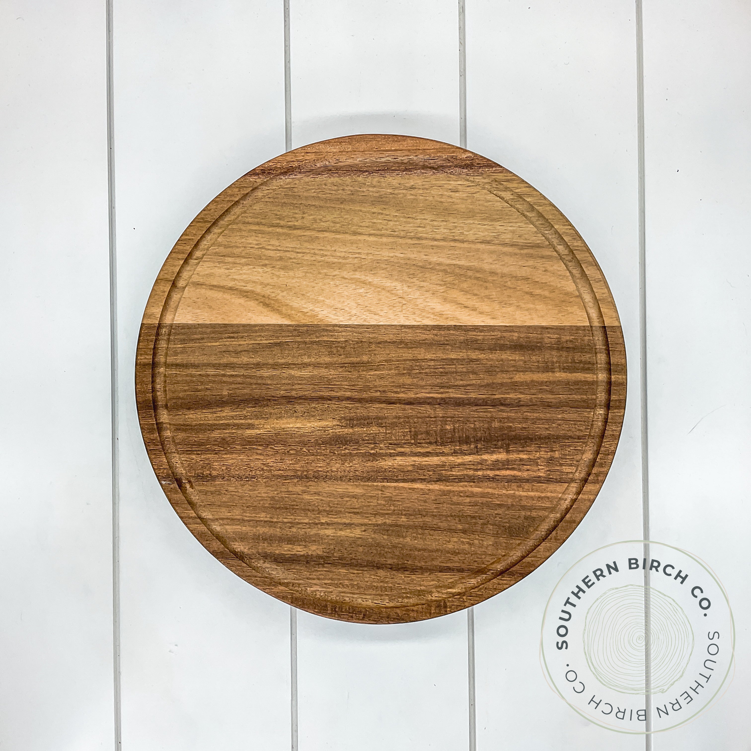 Acacia Wood Cutting Board (Thick Round)