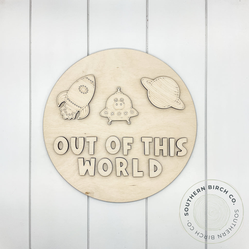Out Of This World 3D Round Blank
