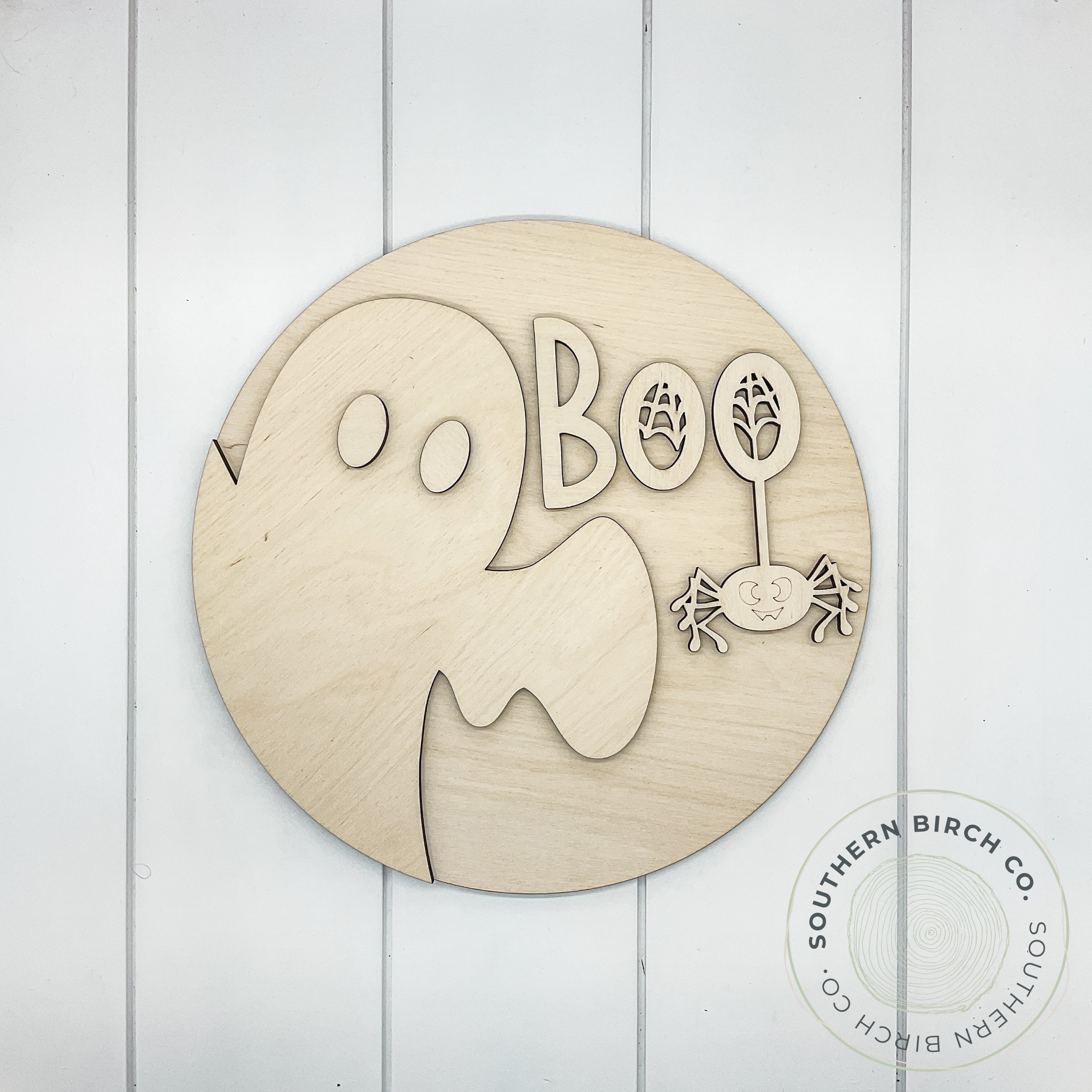 Boo 3D Round Blank (Spider)