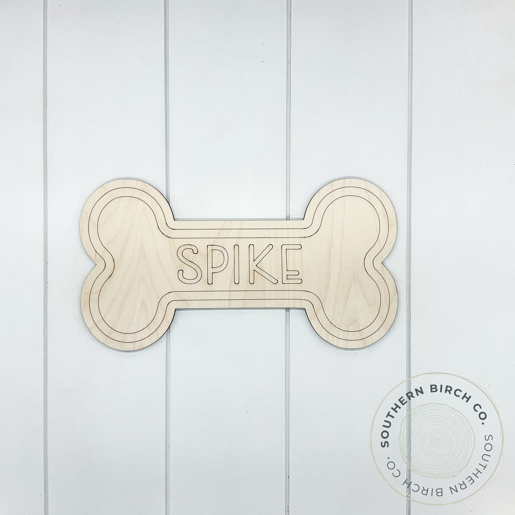 Personalized Name Sign Blank (Bone)