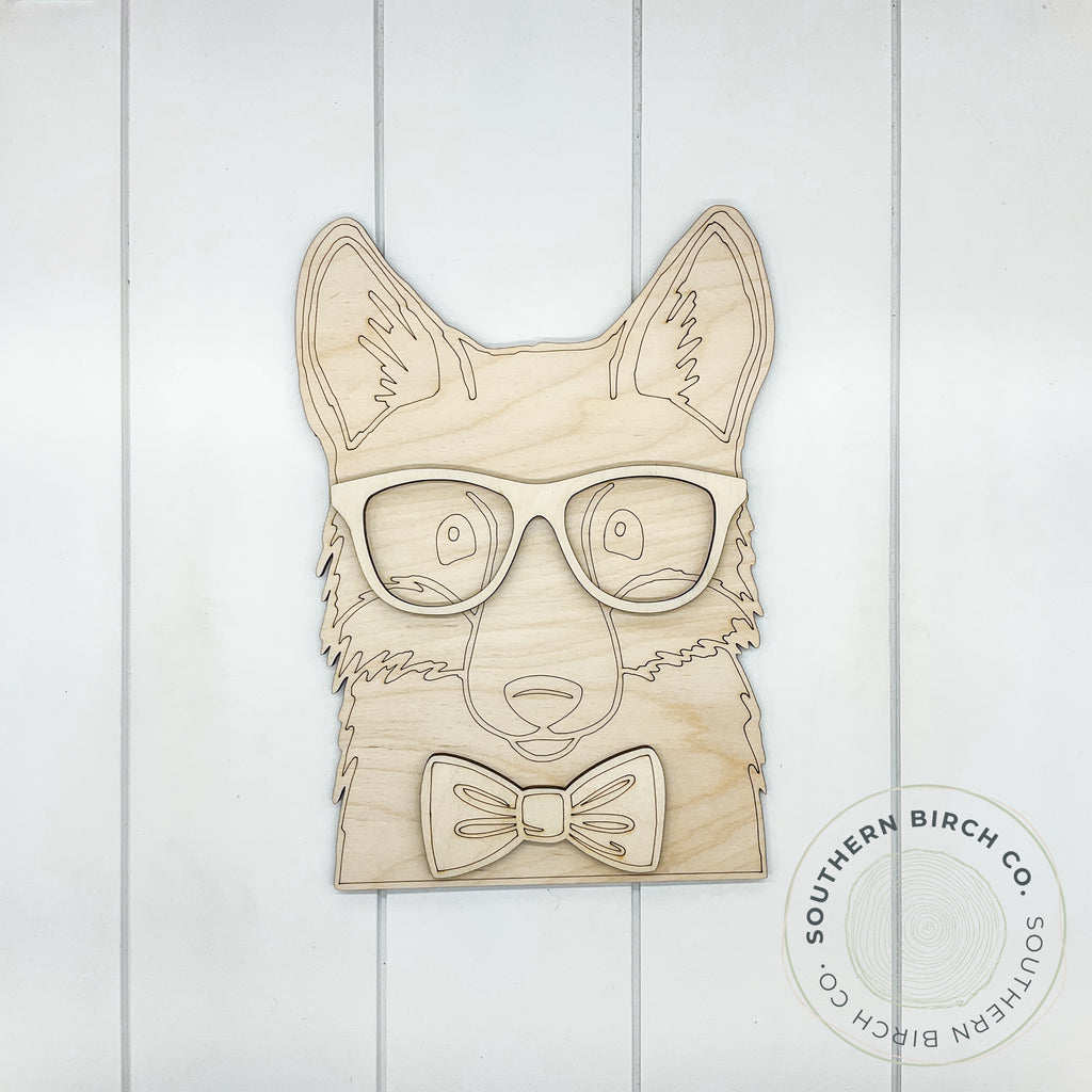 Fox with Glasses Blank